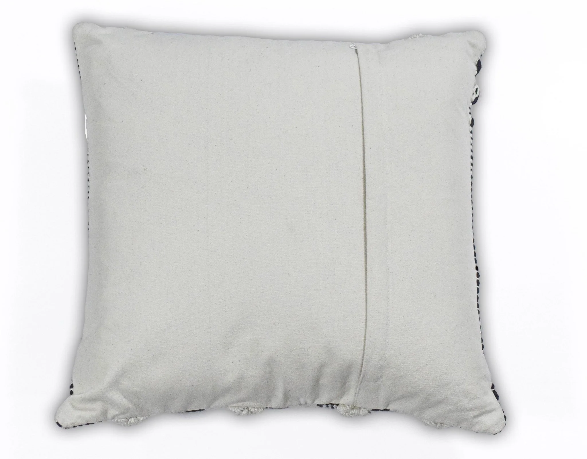 Square Outdoor and Indoor Safe Black and White Striped Pillow - Image 4