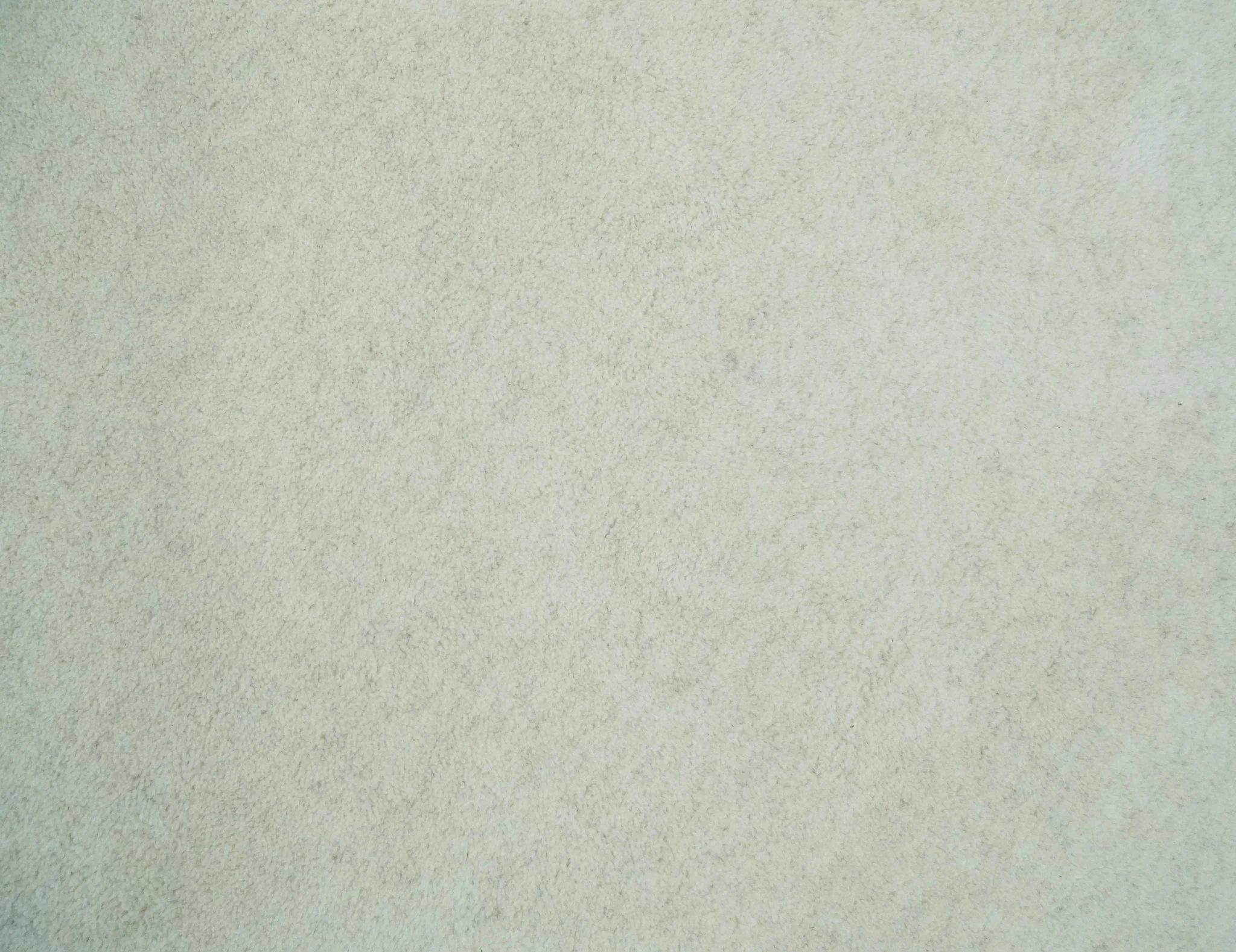 Custom Made Solid Ivory White Hand Tufted Layering Rug - Image 5