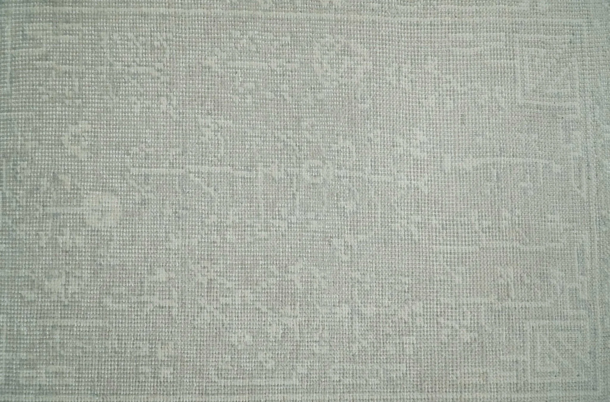 Hand Knotted 2x3 Beige and Ivory Traditional Persian Oushak Wool Rug | N6223 - Image 2