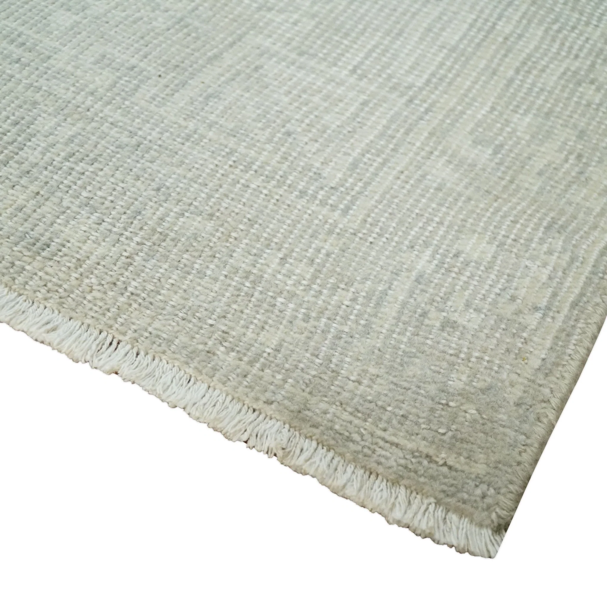 Hand Knotted 2x3 Beige and Ivory Traditional Persian Oushak Wool Rug | N6223 - Image 3