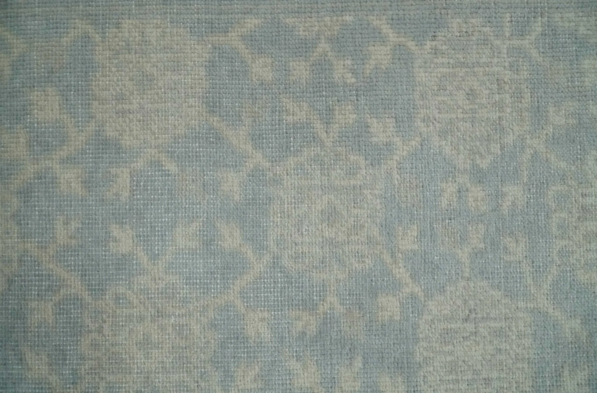 2x3 Hand Knotted Blue, Beige and Gray Traditional Persian Oushak Wool Rug | N7423 - Image 2