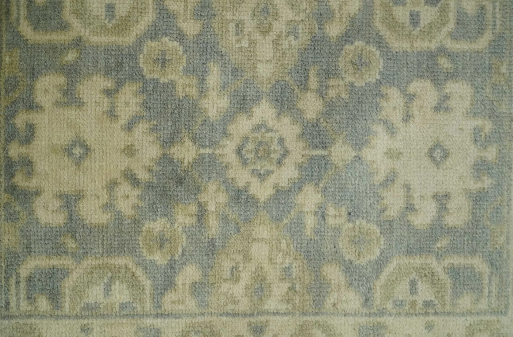 2x3 Hand Knotted Gray and Beige Traditional Persian Oushak Wool Rug | N7223 - Image 2