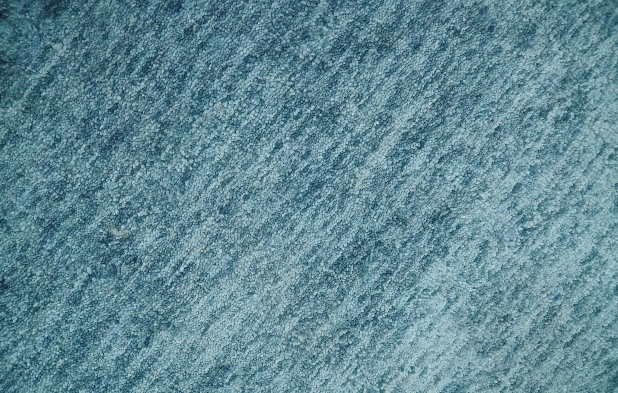2x3 Hand Woven Solid Blue Rug, No Shedding | N8523 - Image 2