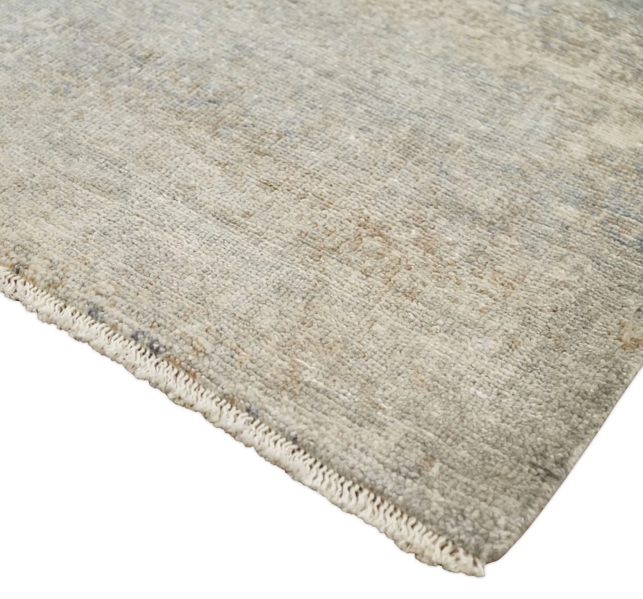 2x4 Hand Knotted Ivory and Beige Modern rug made with Art Silk| N8624 - Image 3