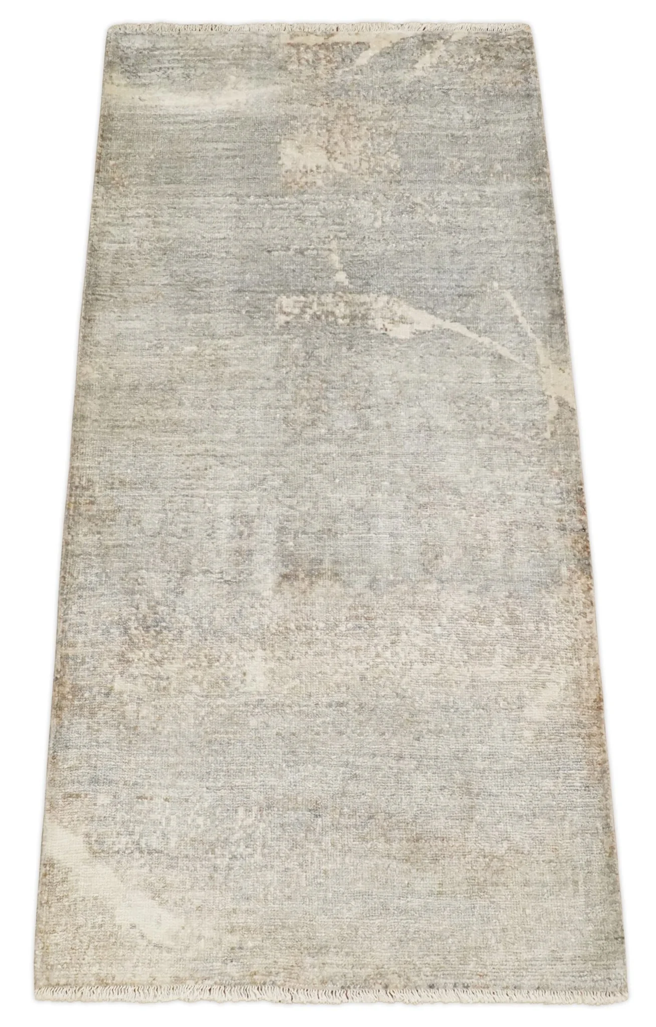2x4 Hand Knotted Ivory and Beige Modern rug made with Art Silk| N8624 - Image 8