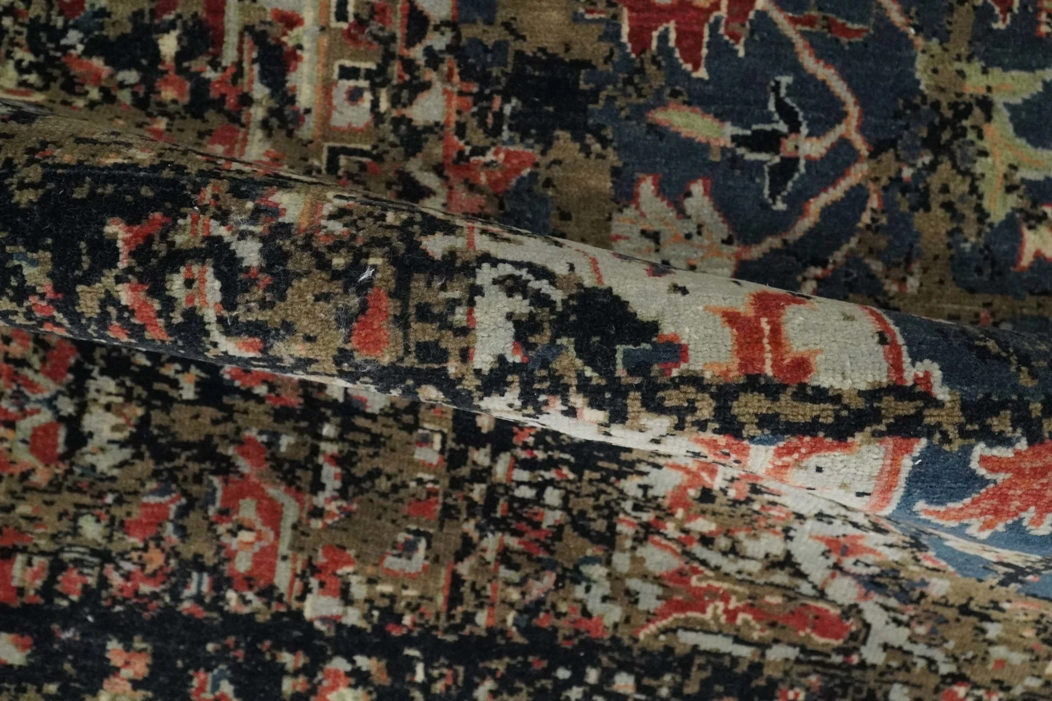 2x4 Modern Abstract Olive, Charcoal and Gray Wool Rug| N7524 - Image 4