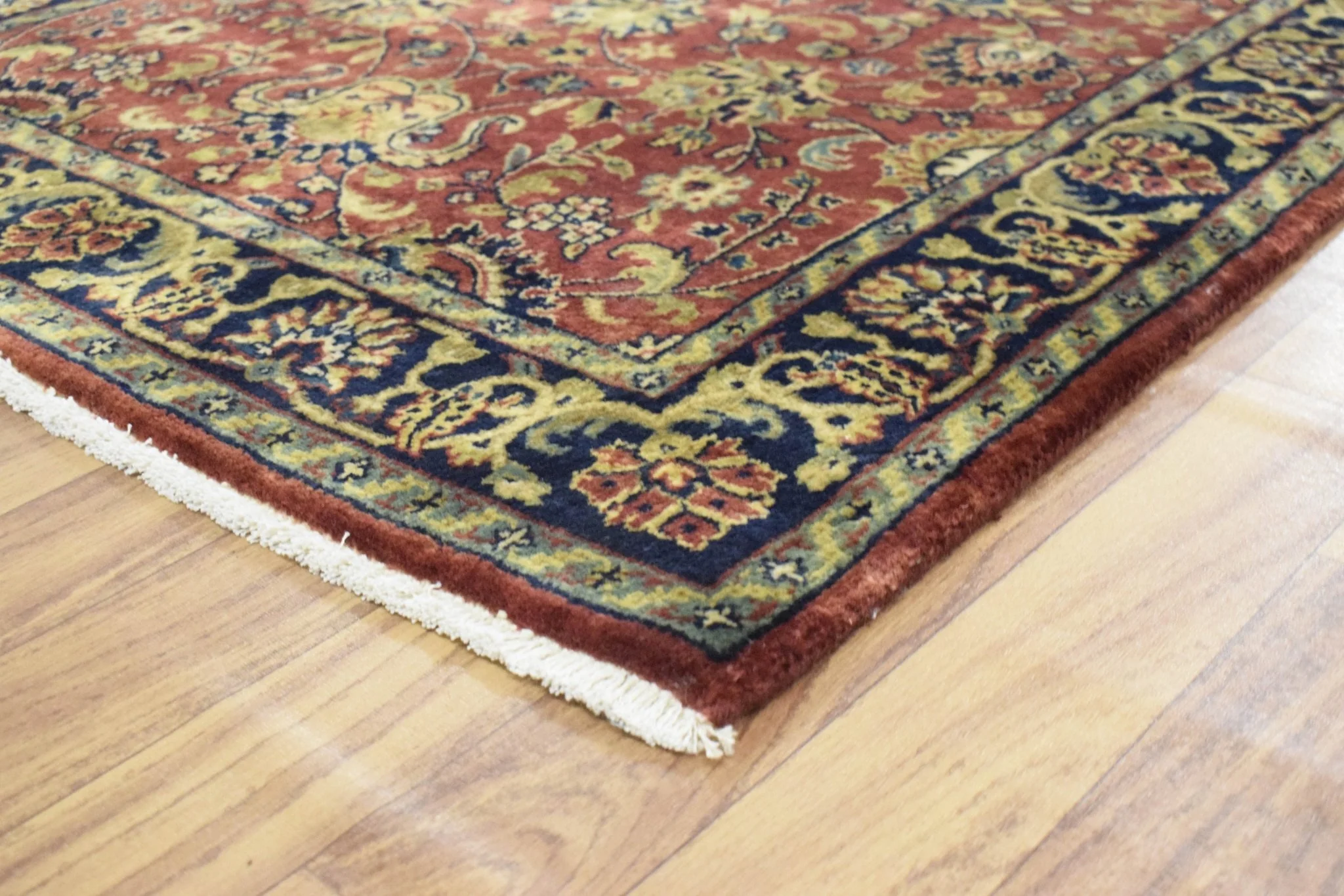 3x12  Fine Runner Hand Knotted Area Rug | Mashad Design Made with Fine New Zealand Wool - Image 6