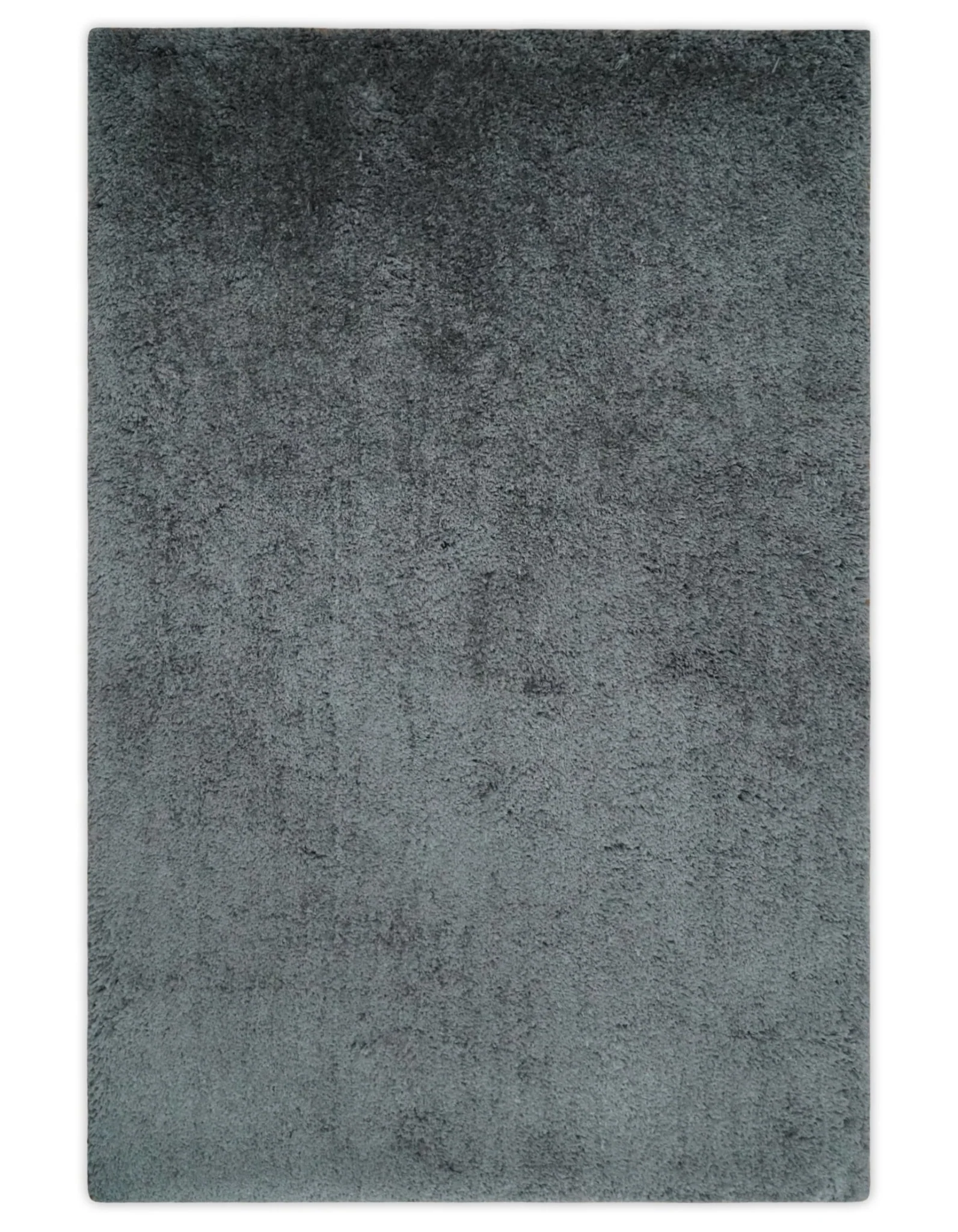 3x5, 4x6 and 5x7 Hand Woven Shag Charcoal Art Silk Soft Viscose Area Rug - Image 12