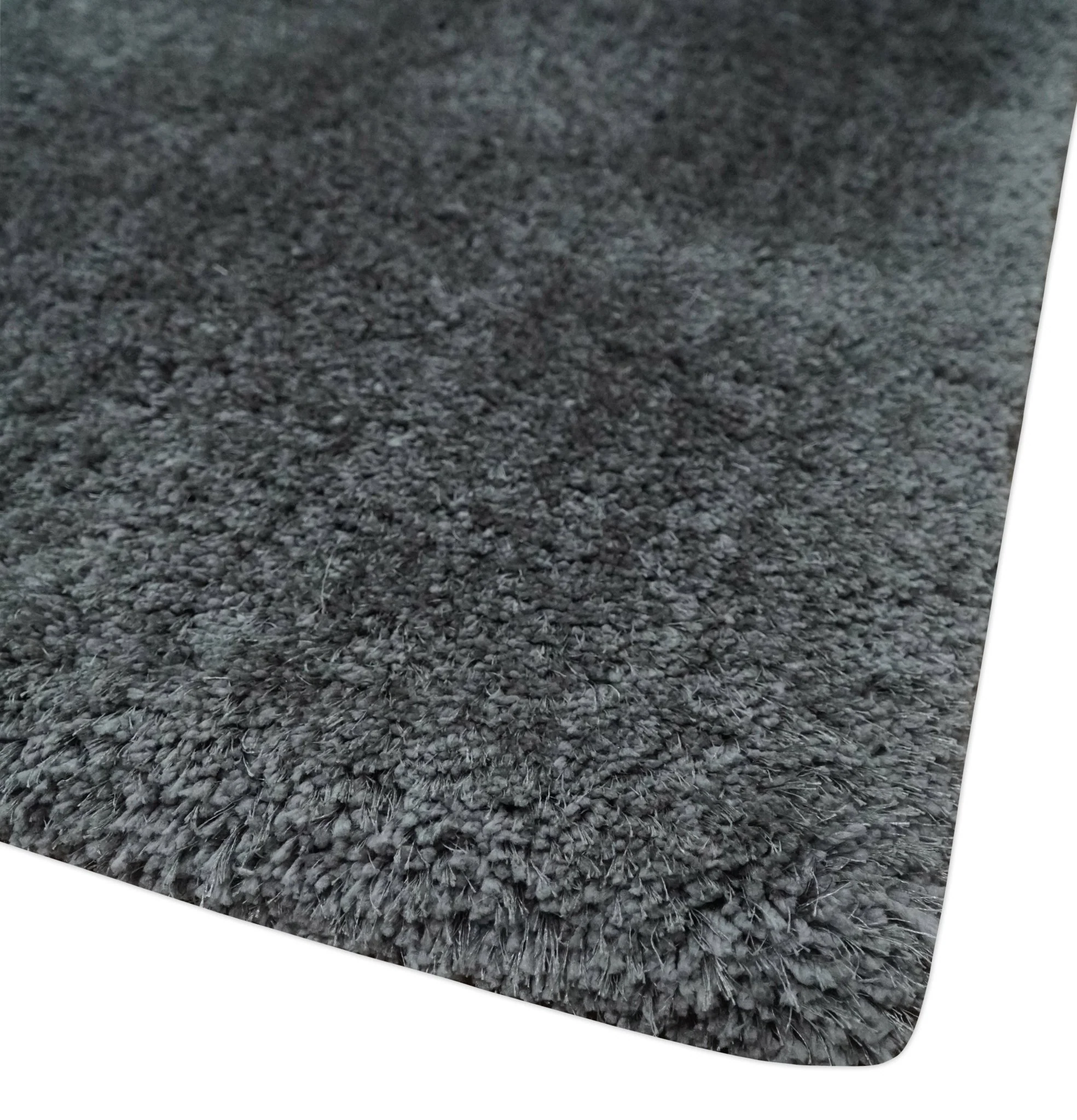 3x5, 4x6 and 5x7 Hand Woven Shag Charcoal Art Silk Soft Viscose Area Rug - Image 5