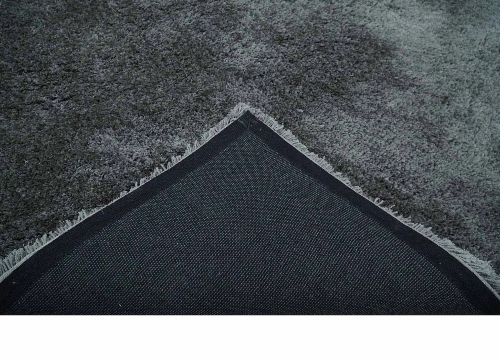 3x5, 4x6 and 5x7 Hand Woven Shag Charcoal Art Silk Soft Viscose Area Rug - Image 6