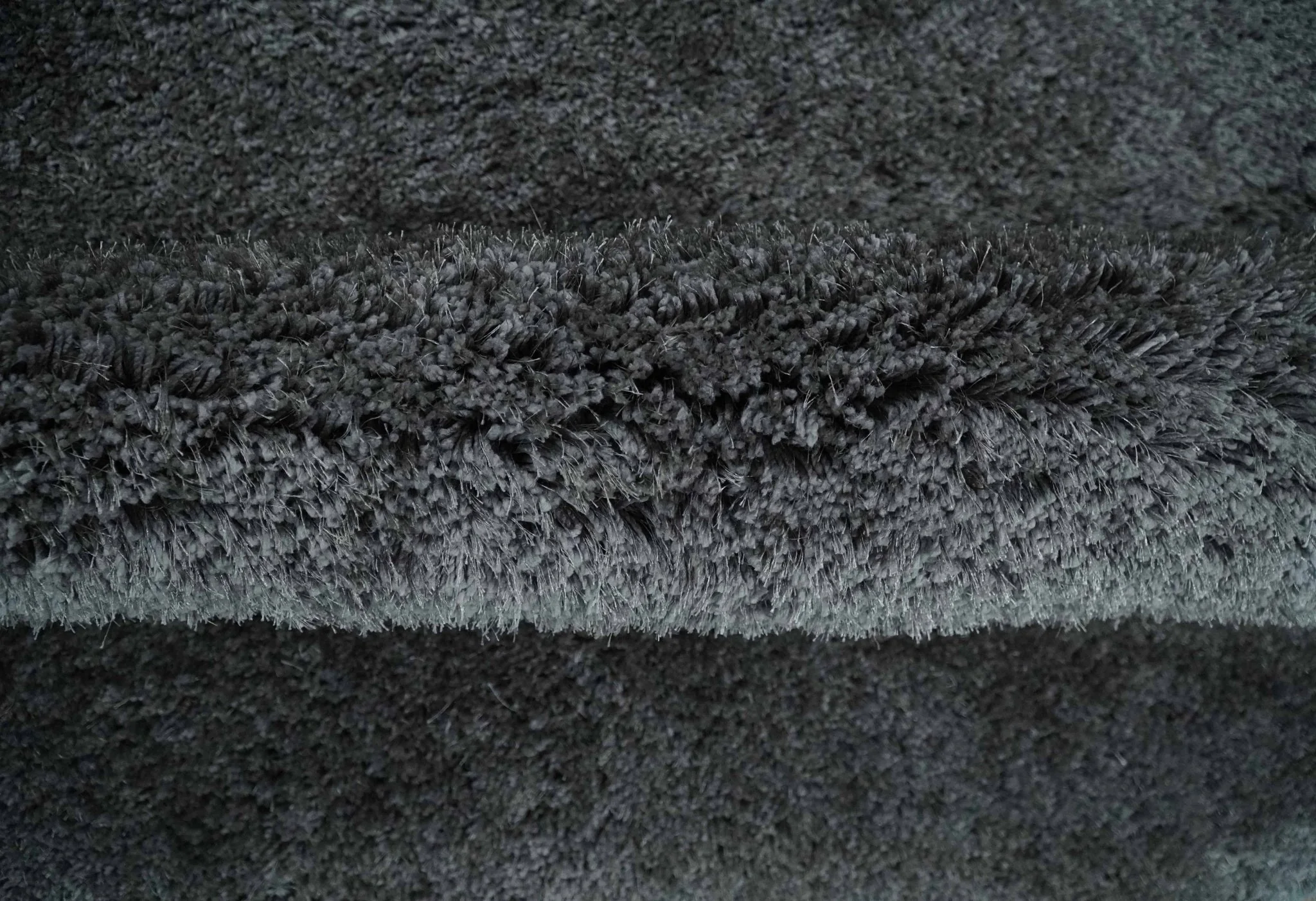 3x5, 4x6 and 5x7 Hand Woven Shag Charcoal Art Silk Soft Viscose Area Rug - Image 7