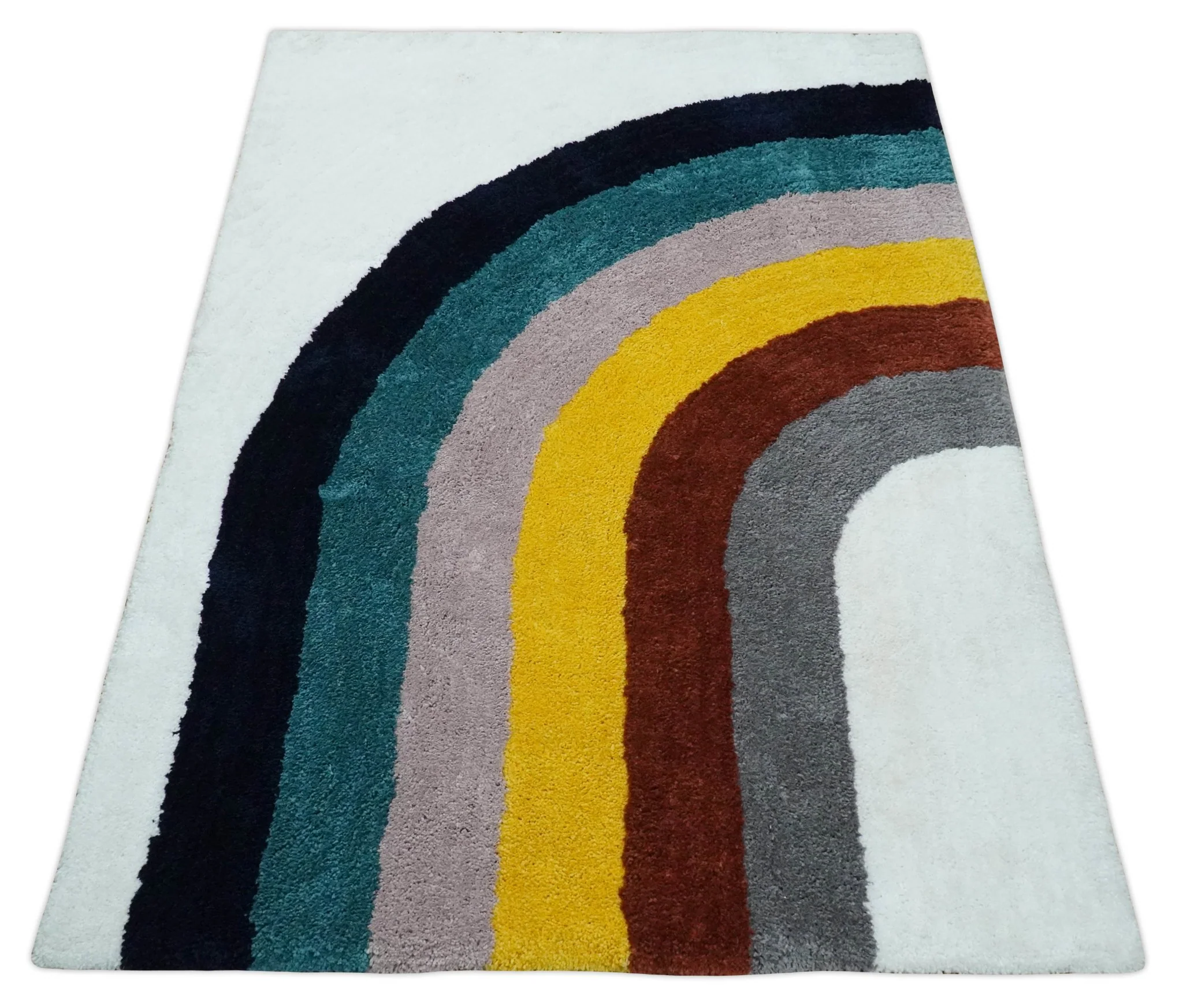 Plush Rainbow Kids, Nursery and Playroom Rug, 3x5, 4x6 and 5x7 Hand Woven Shag - Image 10