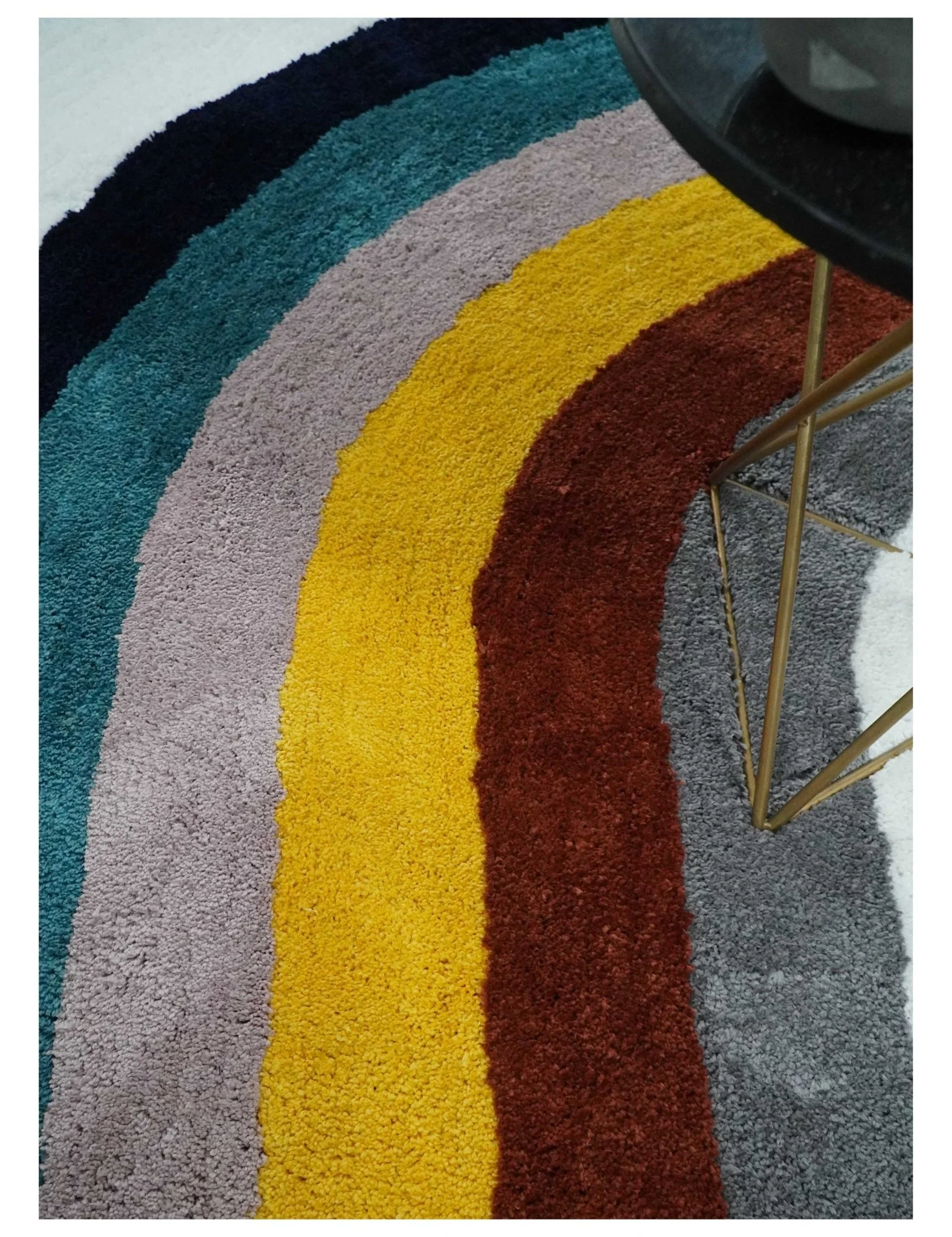 Plush Rainbow Kids, Nursery and Playroom Rug, 3x5, 4x6 and 5x7 Hand Woven Shag - Image 2