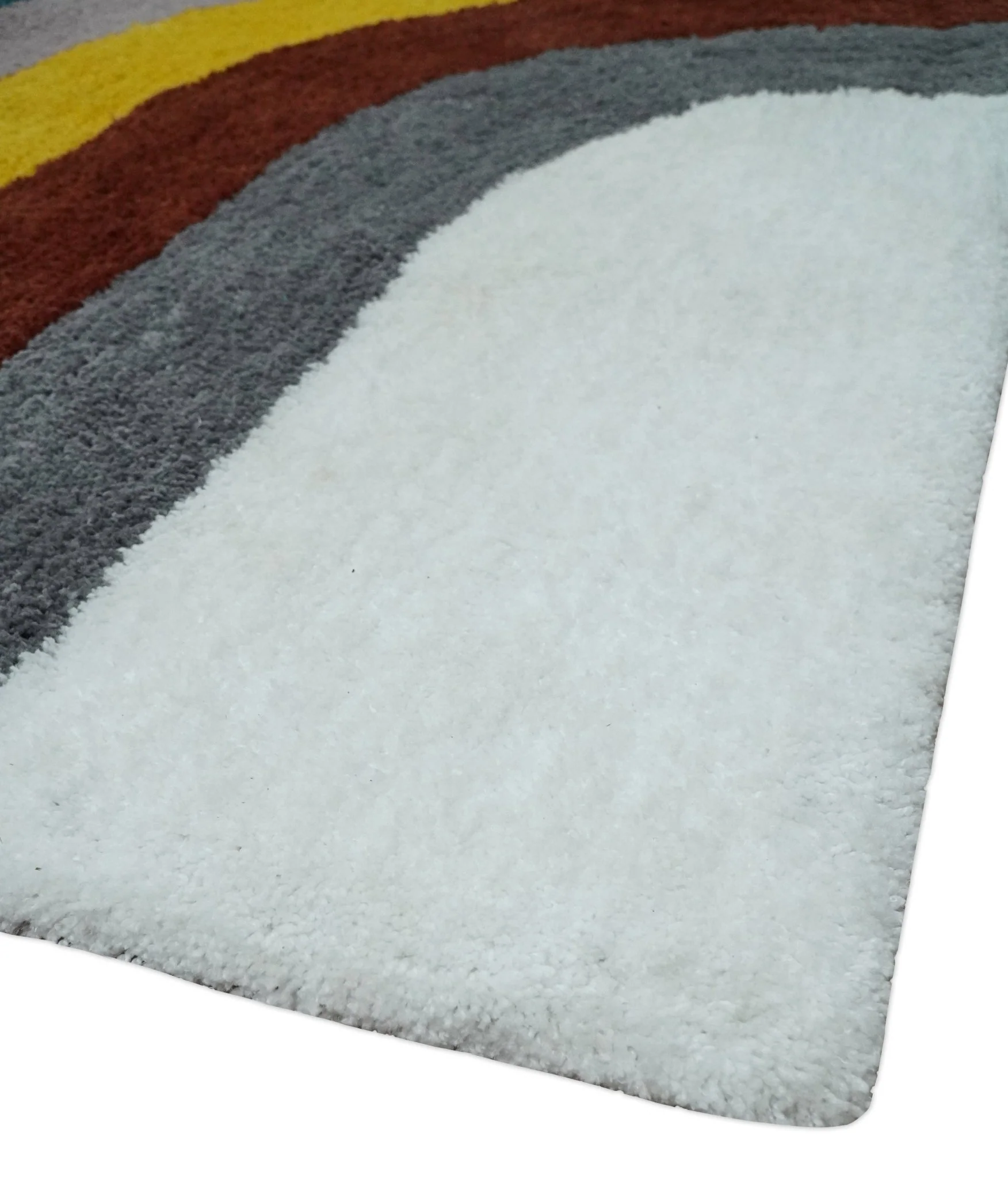 Plush Rainbow Kids, Nursery and Playroom Rug, 3x5, 4x6 and 5x7 Hand Woven Shag - Image 5