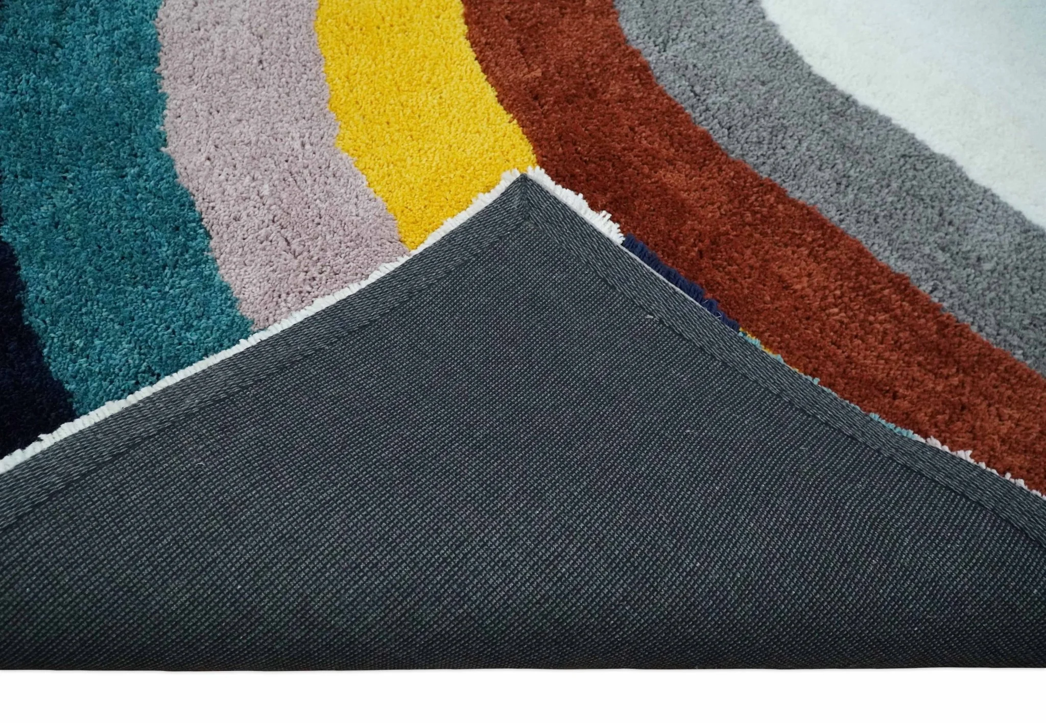 Plush Rainbow Kids, Nursery and Playroom Rug, 3x5, 4x6 and 5x7 Hand Woven Shag - Image 6