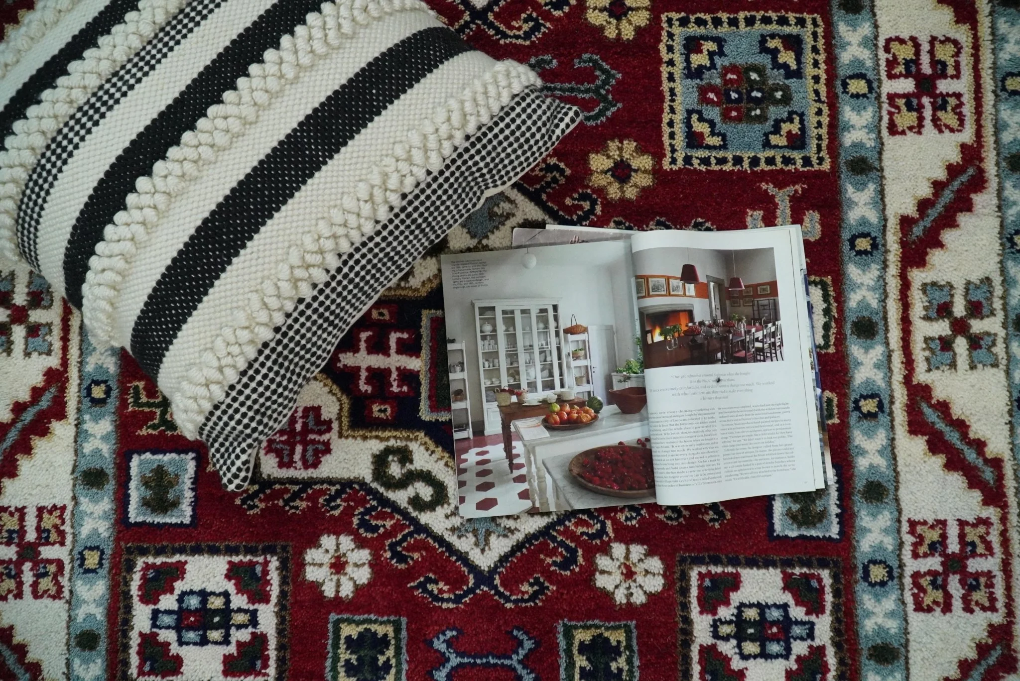 4x6 Hand Knotted traditional Kazak Rust and Ivory Traditional Tribal Armenian Rug | KZA10 - Image 4
