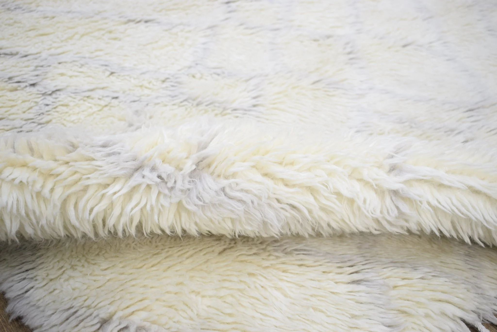 4x6 Ivory and Charcoal Handmade Moroccan Design Area Rug | TRD171746 - Image 9