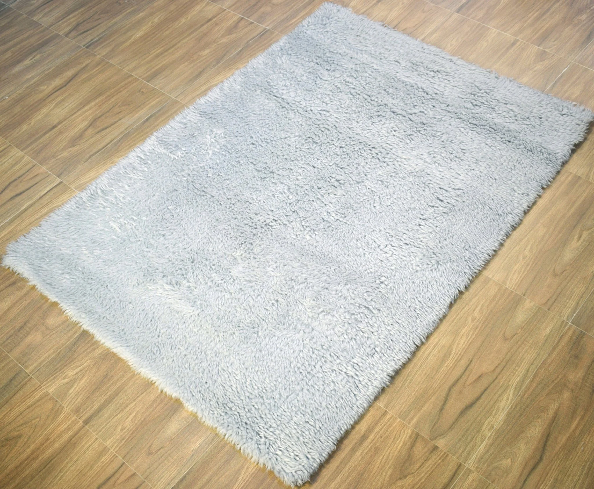 Blue and Silver 4'x 6' | 5'x 8' Rug | Modern Handmade NewZealand Wool Area Rug  | The Rug Decor |TRD2379 - Image 3