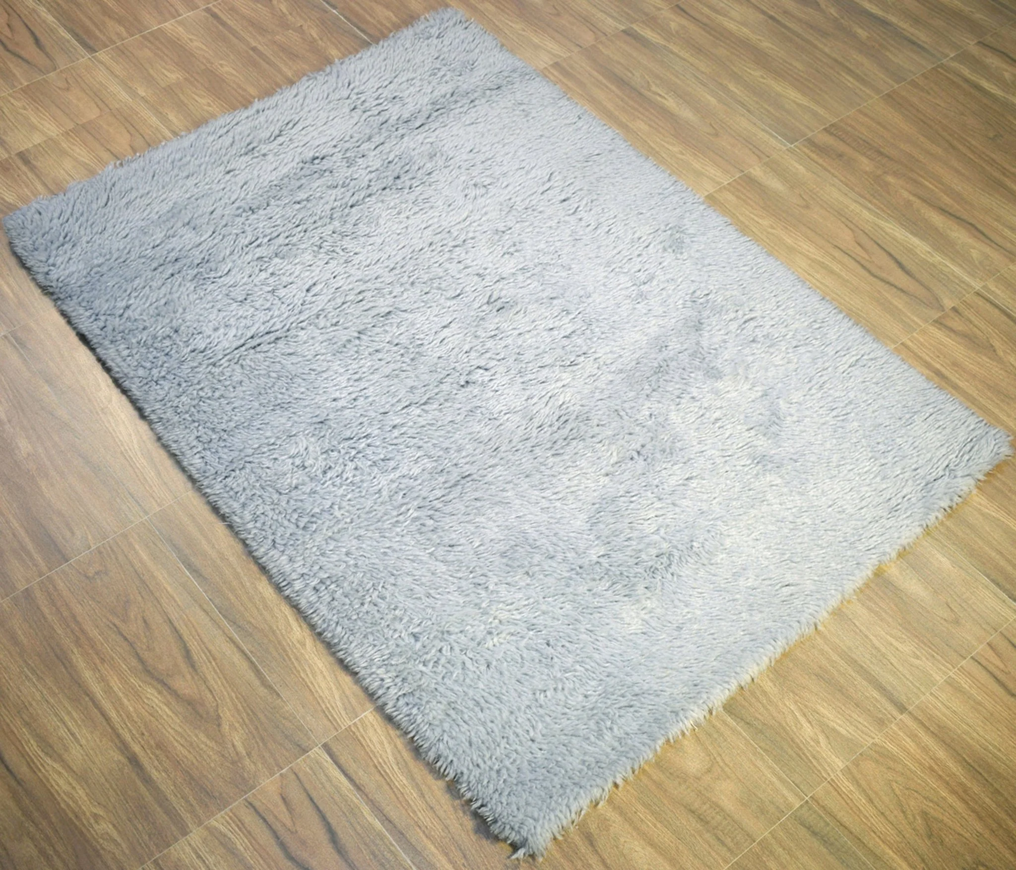 Blue and Silver 4'x 6' | 5'x 8' Rug | Modern Handmade NewZealand Wool Area Rug  | The Rug Decor |TRD2379 - Image 4