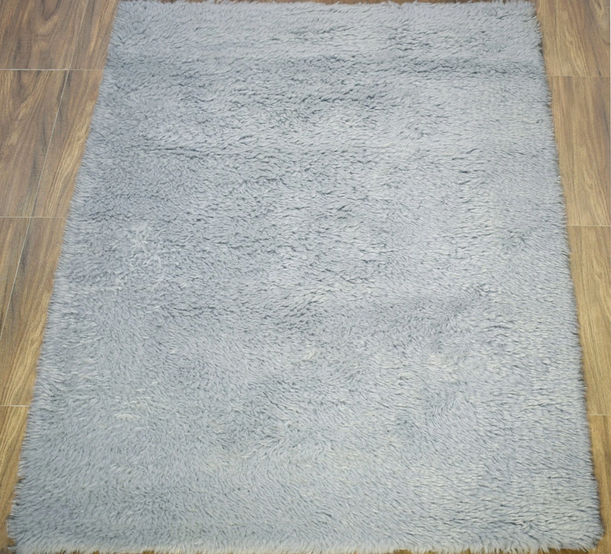 Blue and Silver 4'x 6' | 5'x 8' Rug | Modern Handmade NewZealand Wool Area Rug  | The Rug Decor |TRD2379 - Image 5