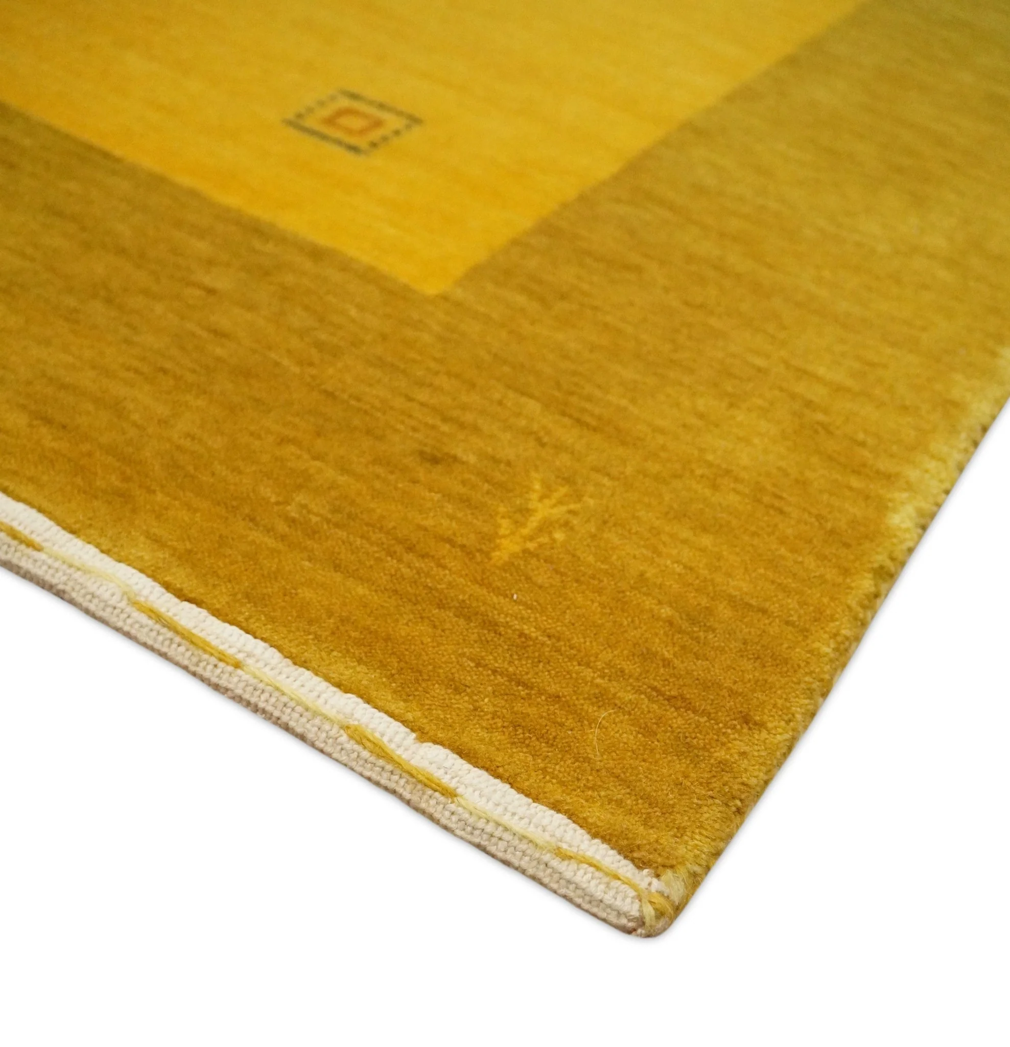 4x6 Small Gold Natural Farmhouse Wool Hand Woven Southwestern Gabbeh Rug| LOR17 - Image 9