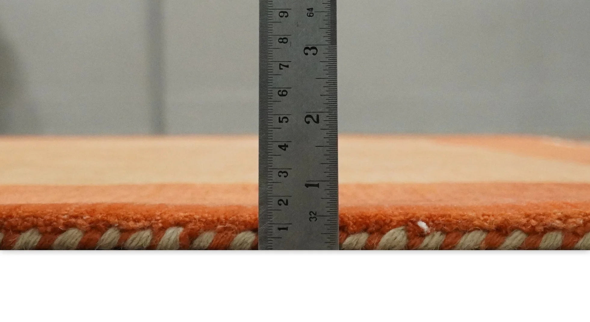4x6 Small Rust and Peach Farmhouse Wool Hand Woven Southwestern Gabbeh Rug| LOR9 - Image 9