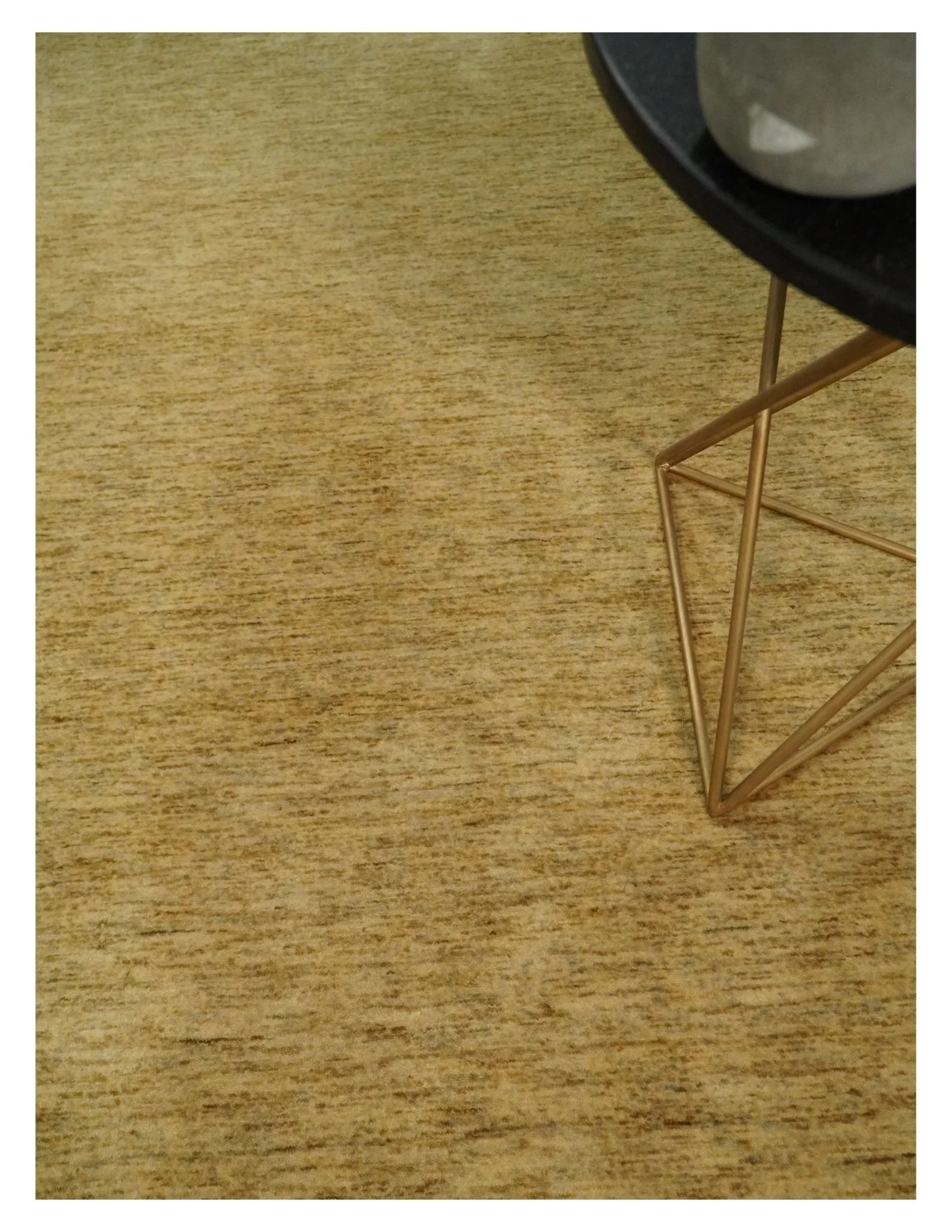 4x6 Small Solid Beige Natural Farmhouse Wool Hand Woven Southwestern Rug| LOR4 - Image 2