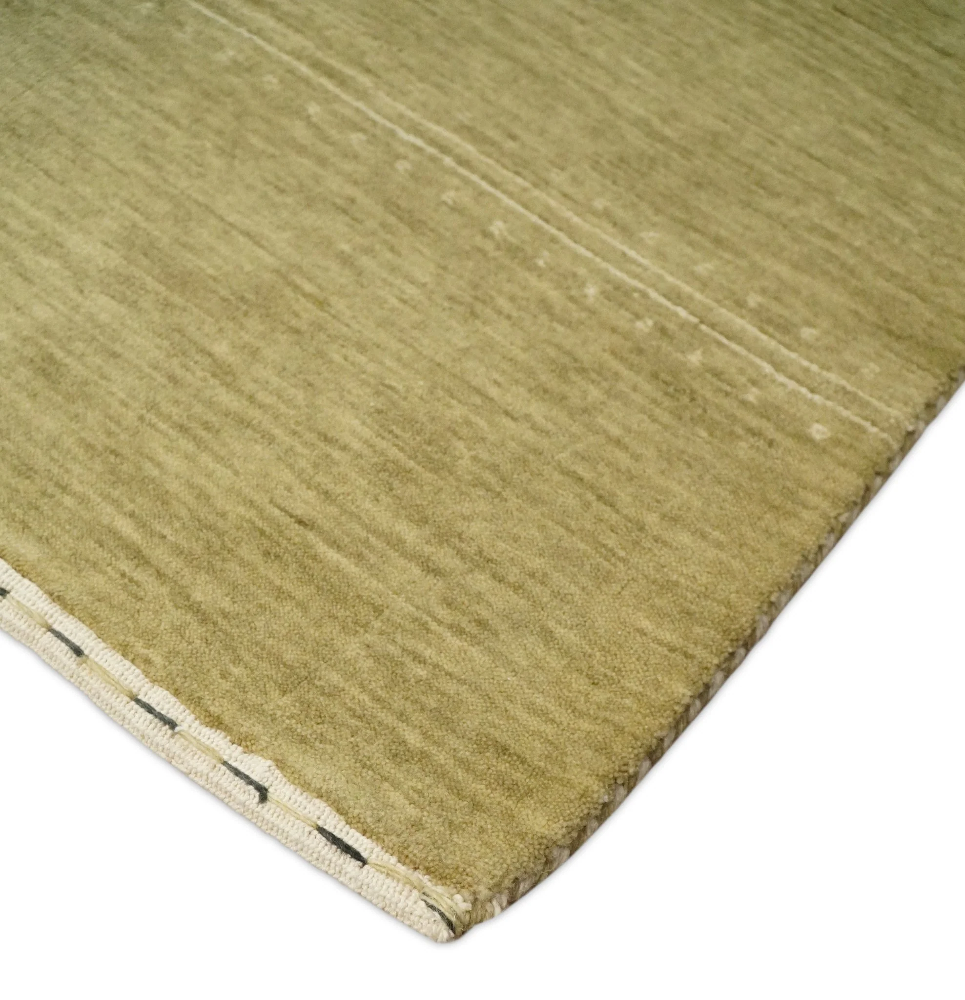 4x6 Small Solid Beige Wool Hand Woven Southwestern Gabbeh Rug | LOR11 - Image 5