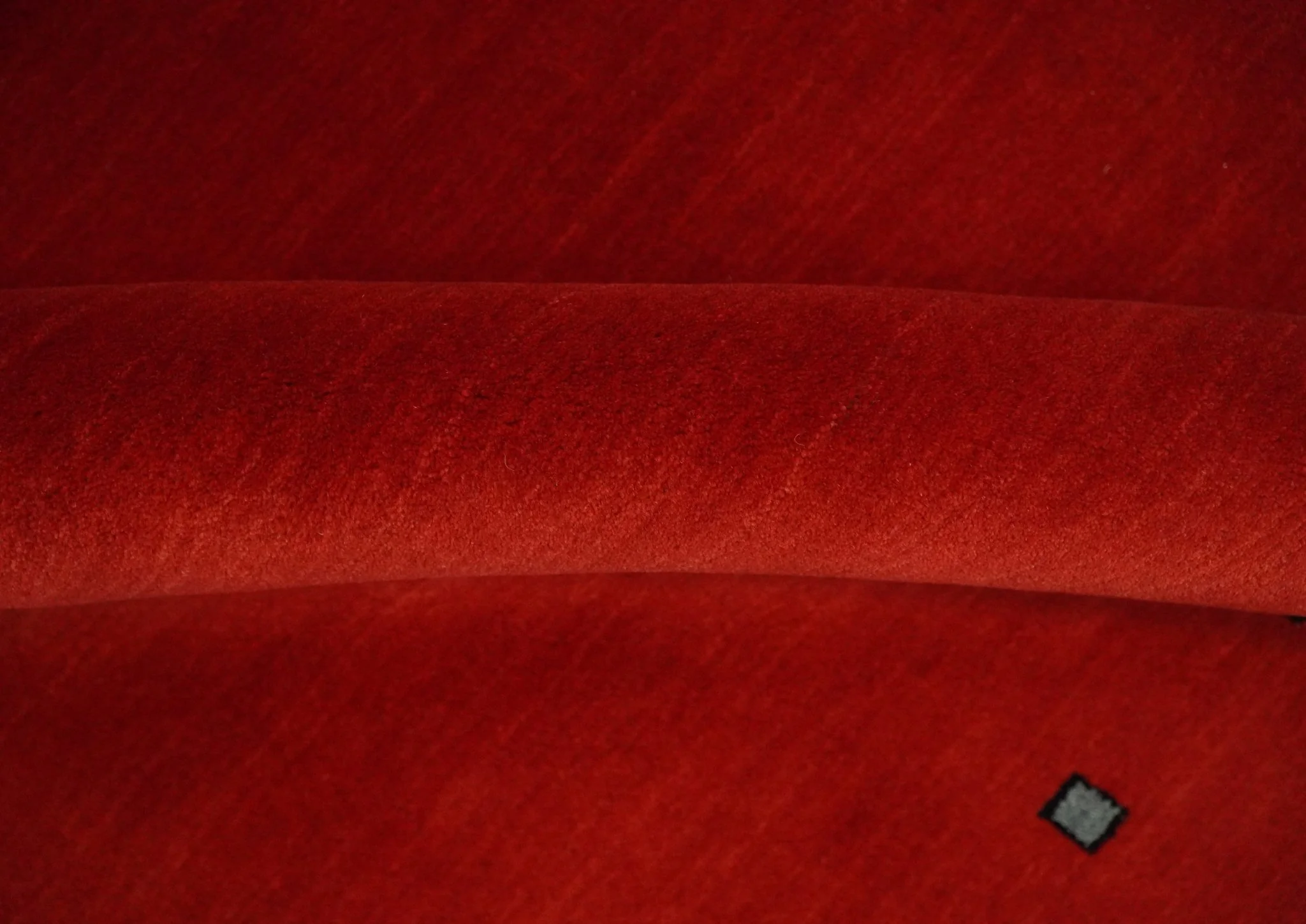4x6 Small Solid Red Wool Hand Woven Southwestern Gabbeh Rug | LOR23 - Image 7