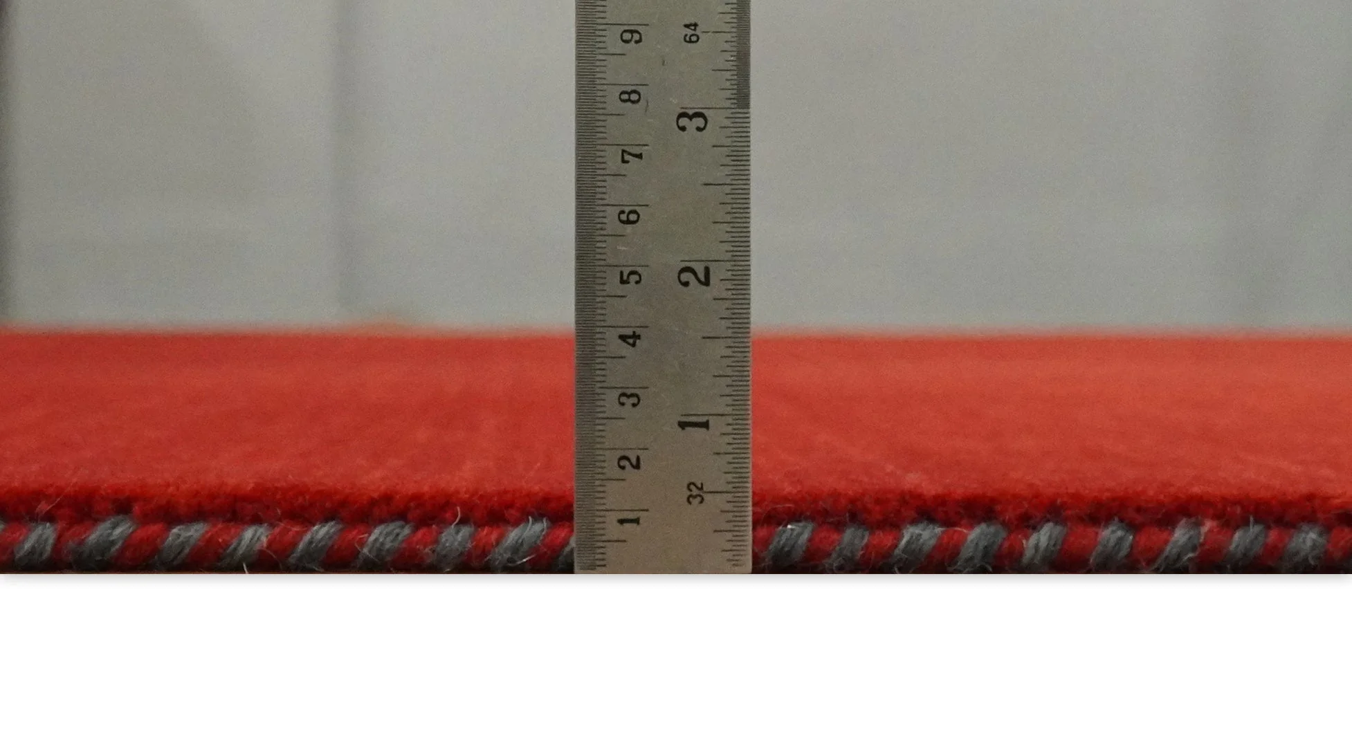 4x6 Small Solid Red Wool Hand Woven Southwestern Gabbeh Rug | LOR23 - Image 9