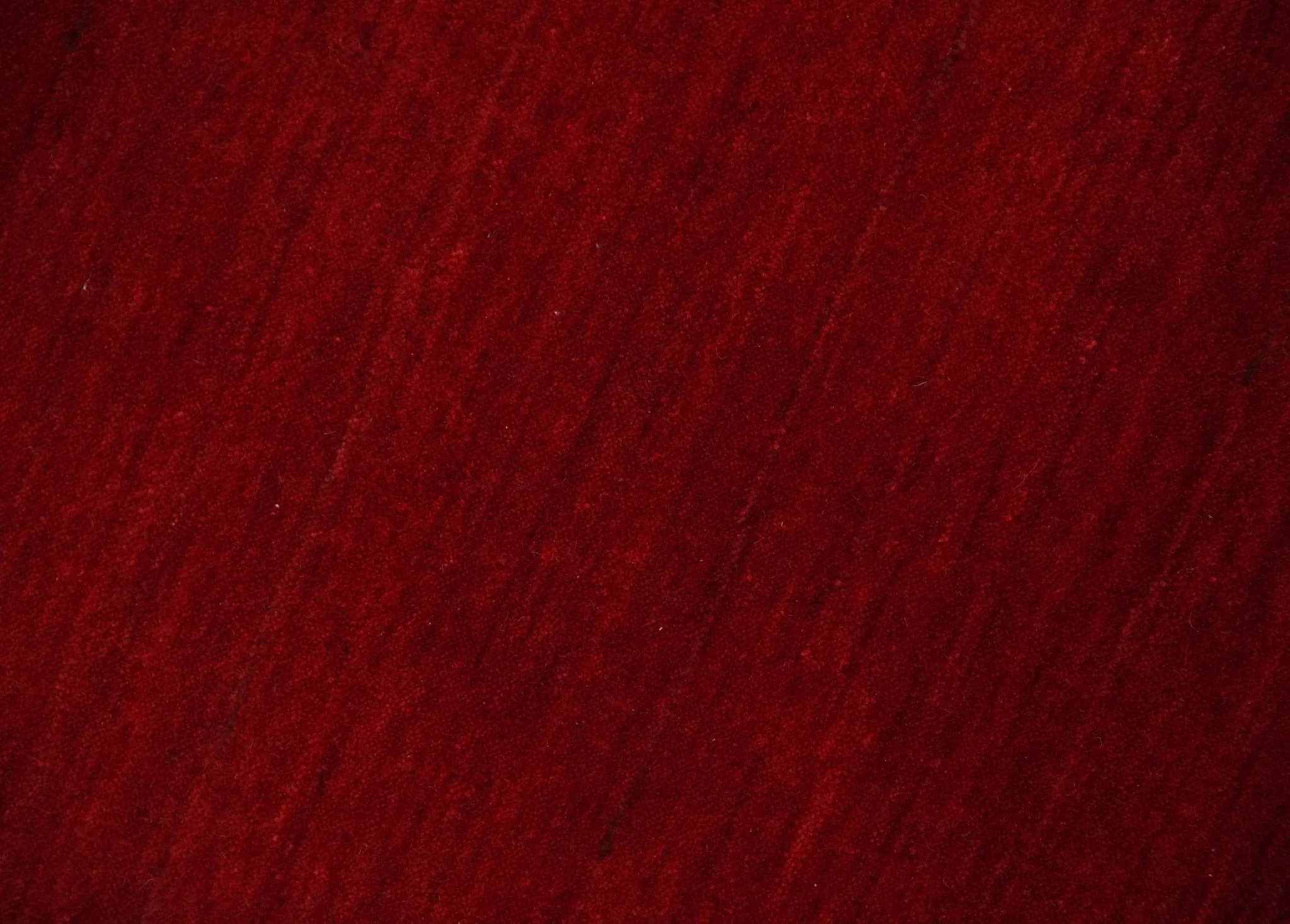 4x6 Small Solid Red Wool Hand Woven Southwestern Gabbeh Rug | LOR24 - Image 4