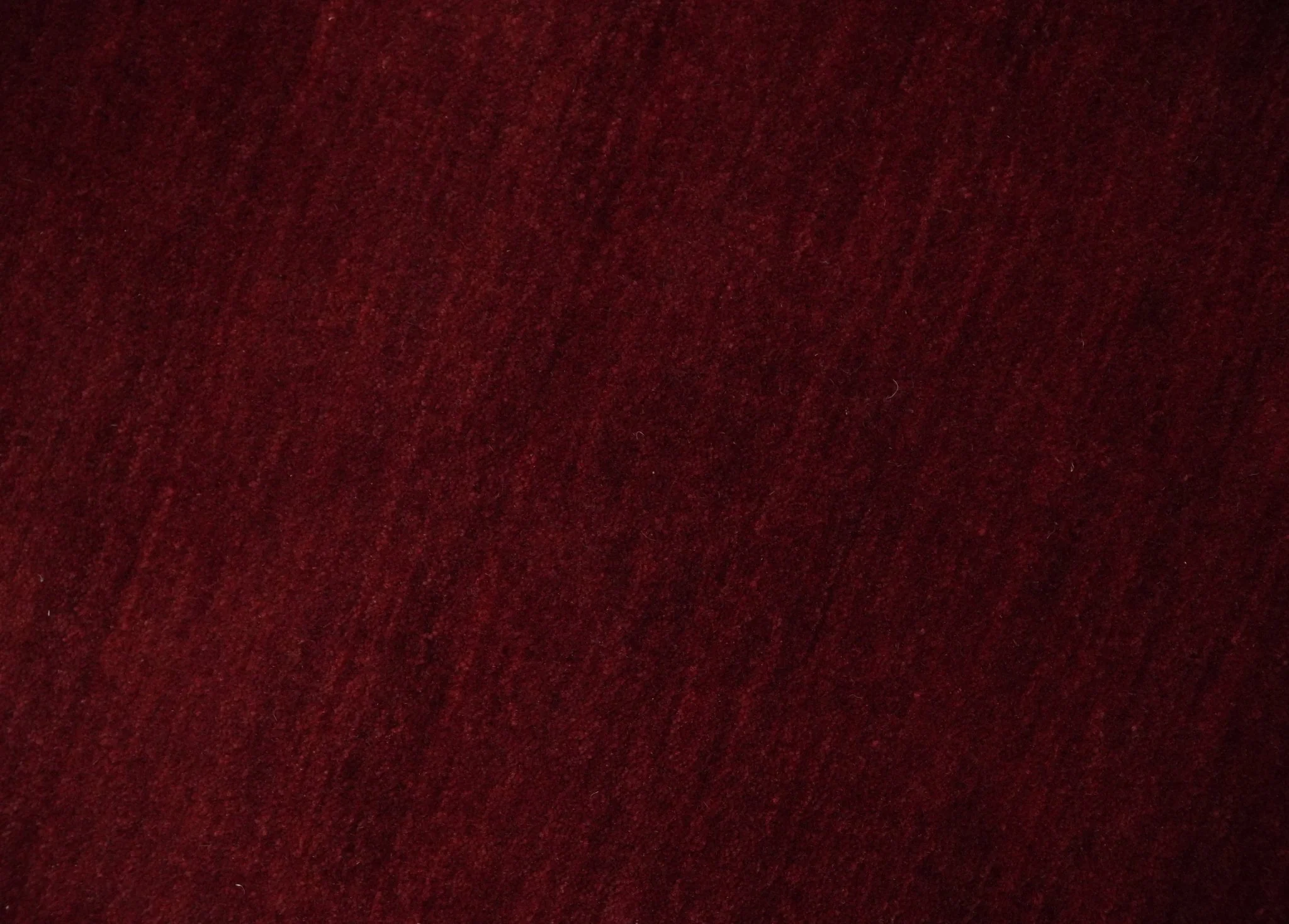 4x6 Solid Red Wool Hand Woven Southwestern Gabbeh Rug | LOR25 - Image 4