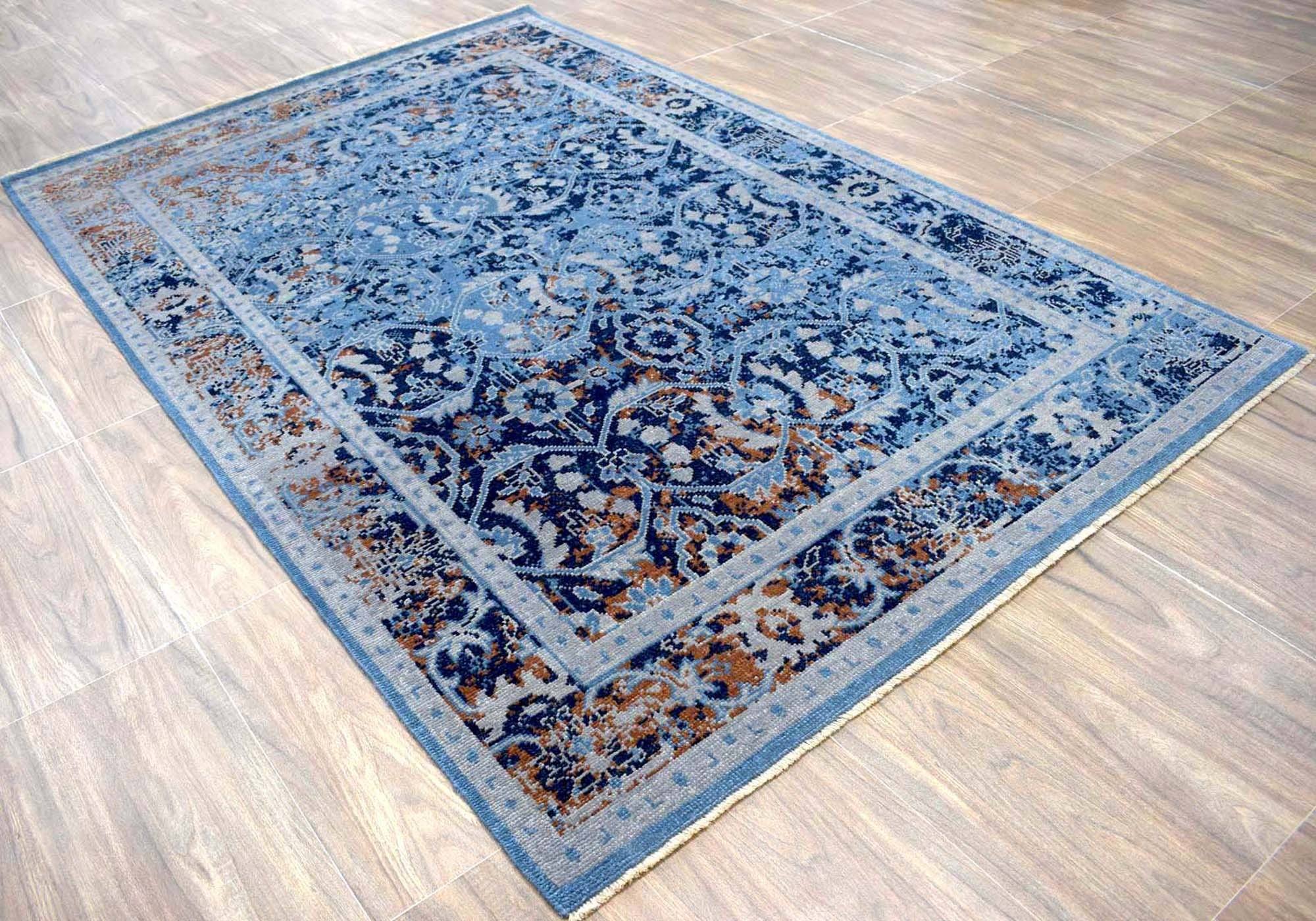 5.6x8.6 Rug | Modern Handmade Wool Area Rug | The Rug Decor | TRD17705686 - Image 4