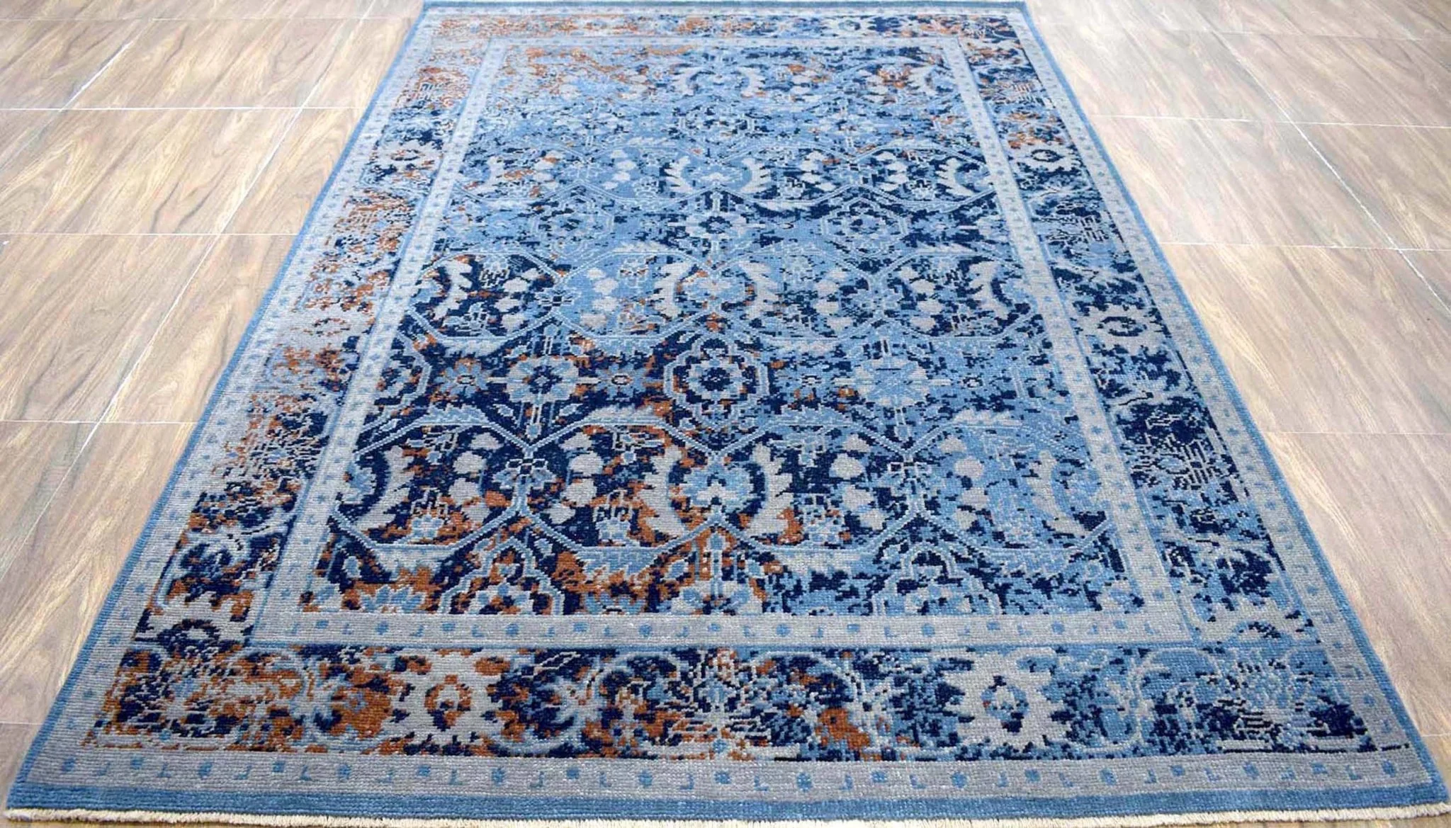 5.6x8.6 Rug | Modern Handmade Wool Area Rug | The Rug Decor | TRD17705686 - Image 5