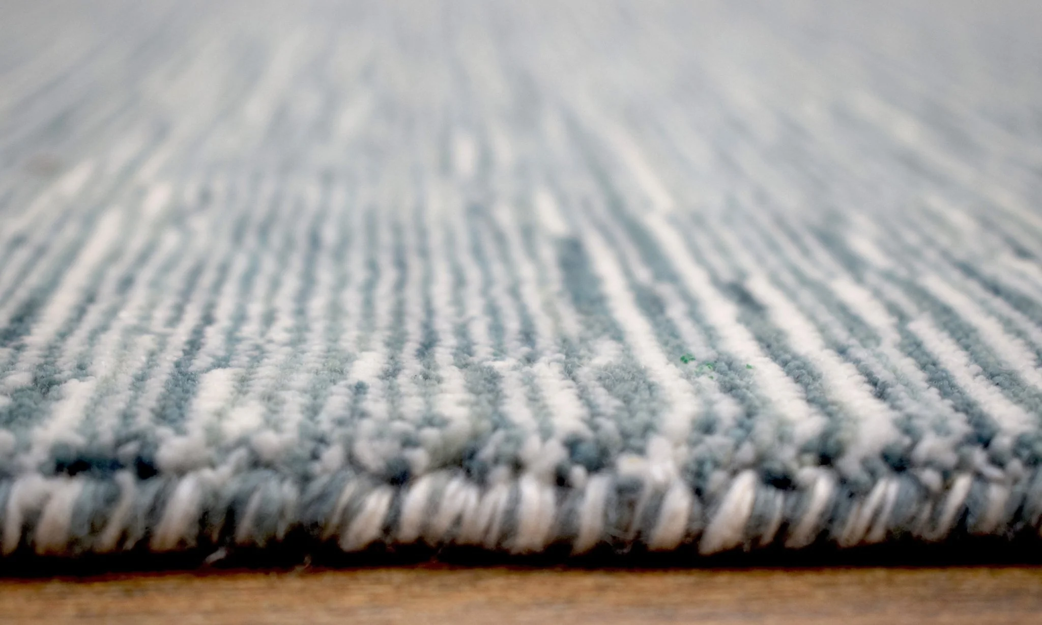 5x8 Solid blue and Silver Area Rug | Handmade with Wool & Viscose | TRD1006858 - Image 10