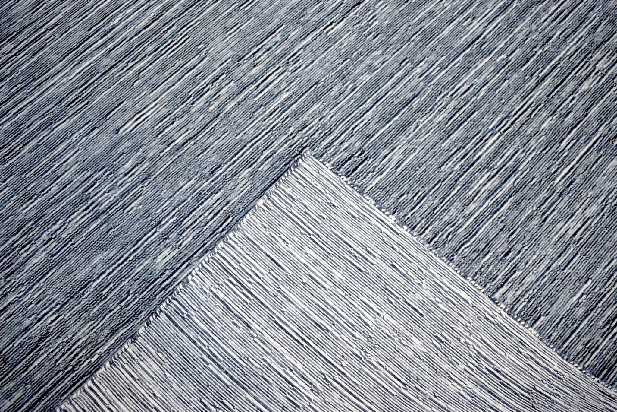5x8 Solid Gray Rug | Handmade Wool  & Viscose Area Rug | TRD1007158 - Image 7