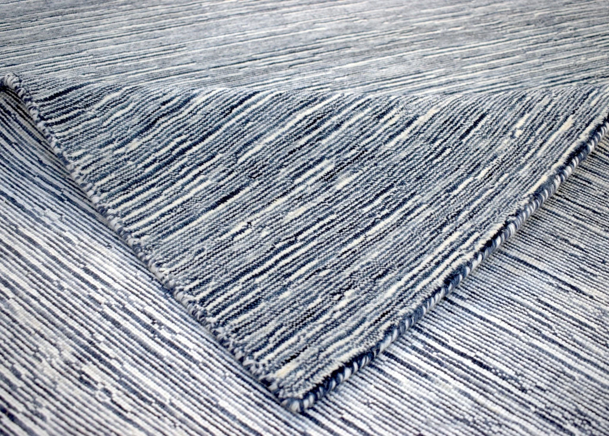 5x8 Solid Gray Rug | Handmade Wool  & Viscose Area Rug | TRD1007158 - Image 8