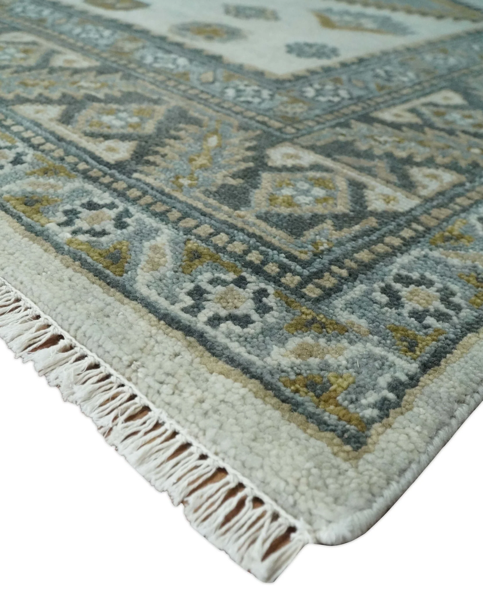 8x10 Ivory, Gray and Camel Oriental Traditional Persian Area Rug | TRDCP966810 - Image 3