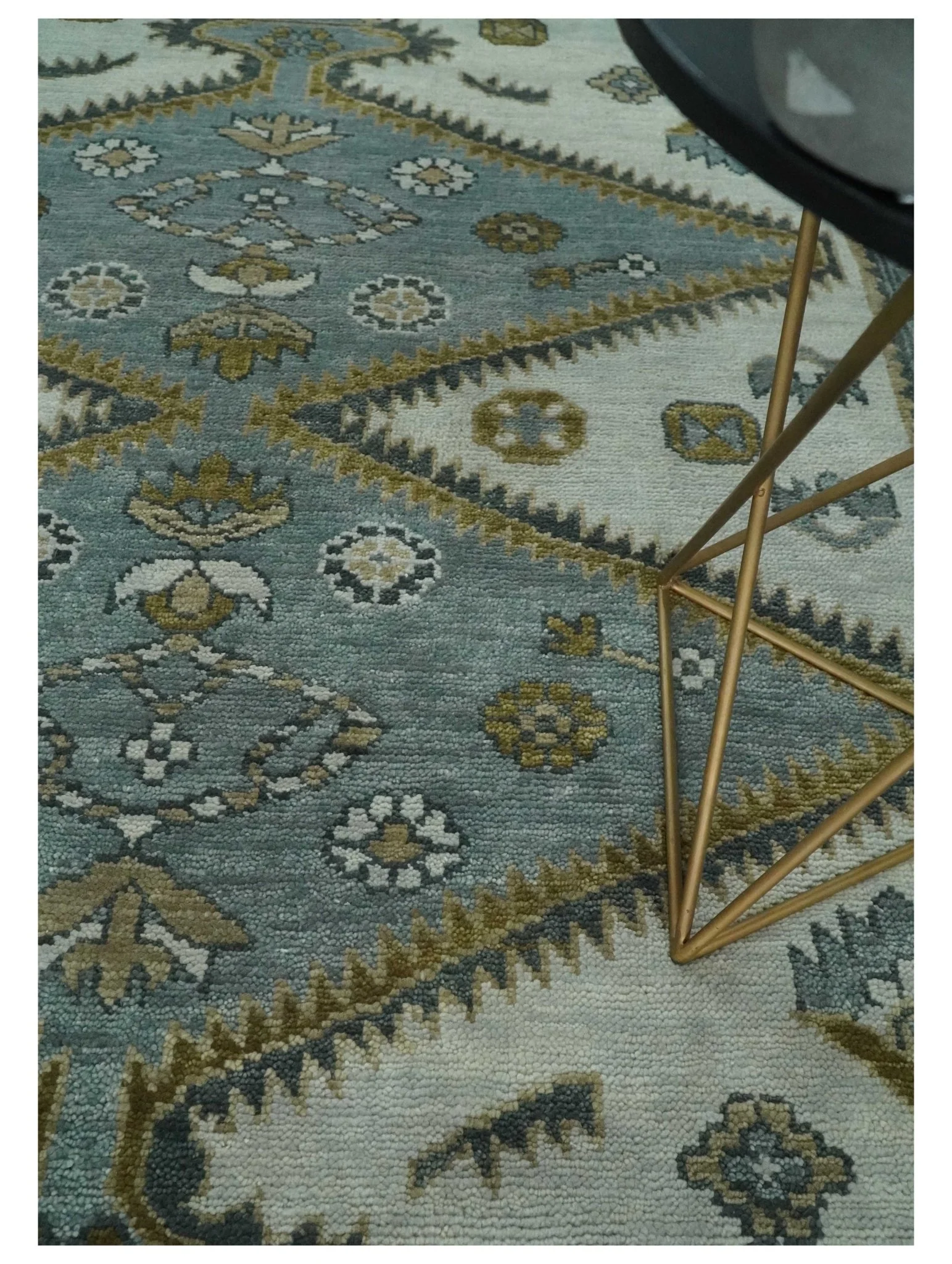8x10 Ivory, Gray and Camel Oriental Traditional Persian Area Rug | TRDCP966810 - Image 4