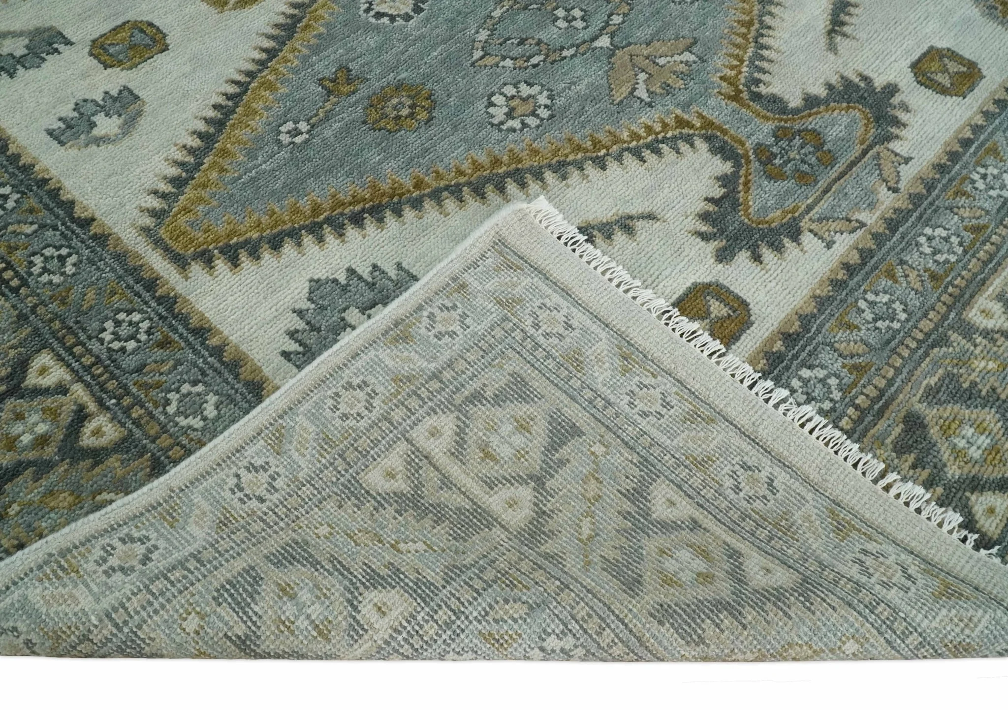 8x10 Ivory, Gray and Camel Oriental Traditional Persian Area Rug | TRDCP966810 - Image 7