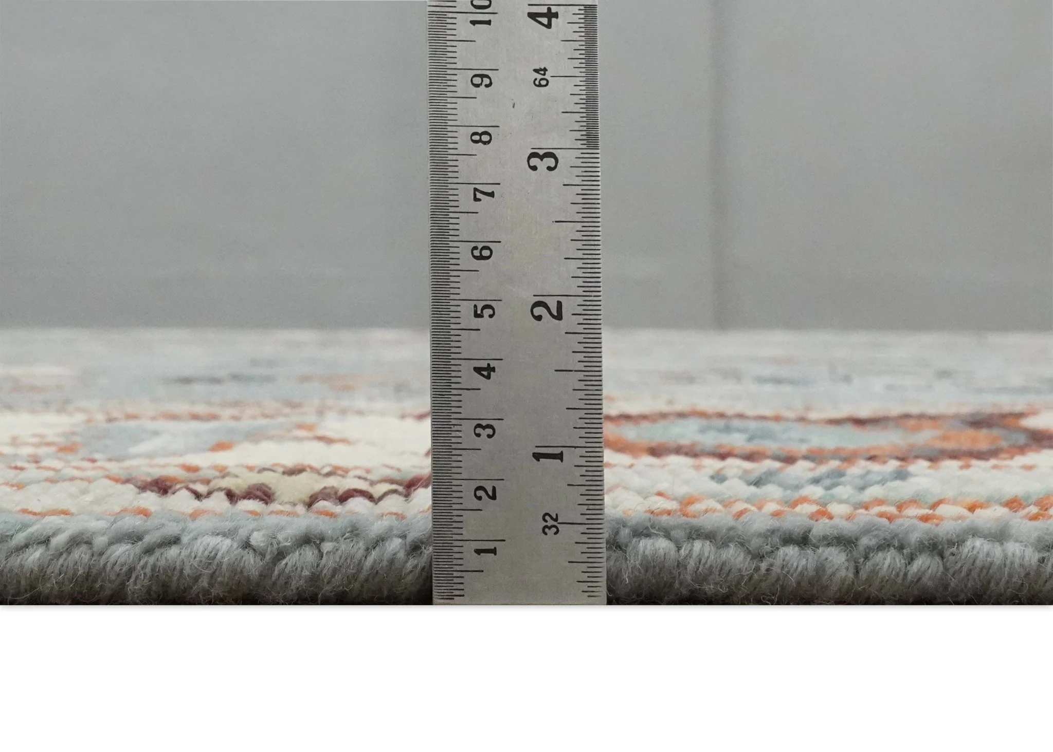 Hand Knotted Gray and Ivory Traditional Oriental Oushak Custom Made Wool Area Rug - Image 9