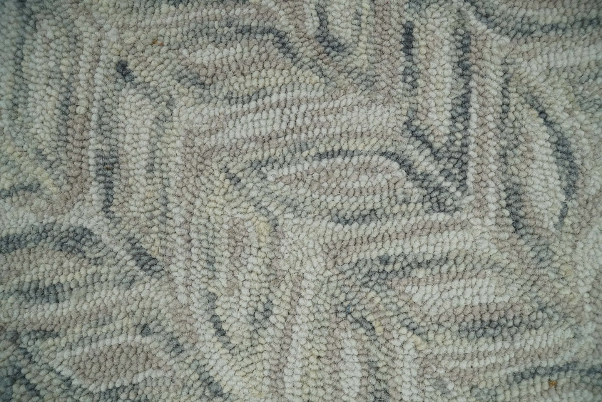 5x8 and 8x10 Beige and Gray Hand Tufted Modern Scandinavian Wool Loop Rug | ALCH1 - Image 6
