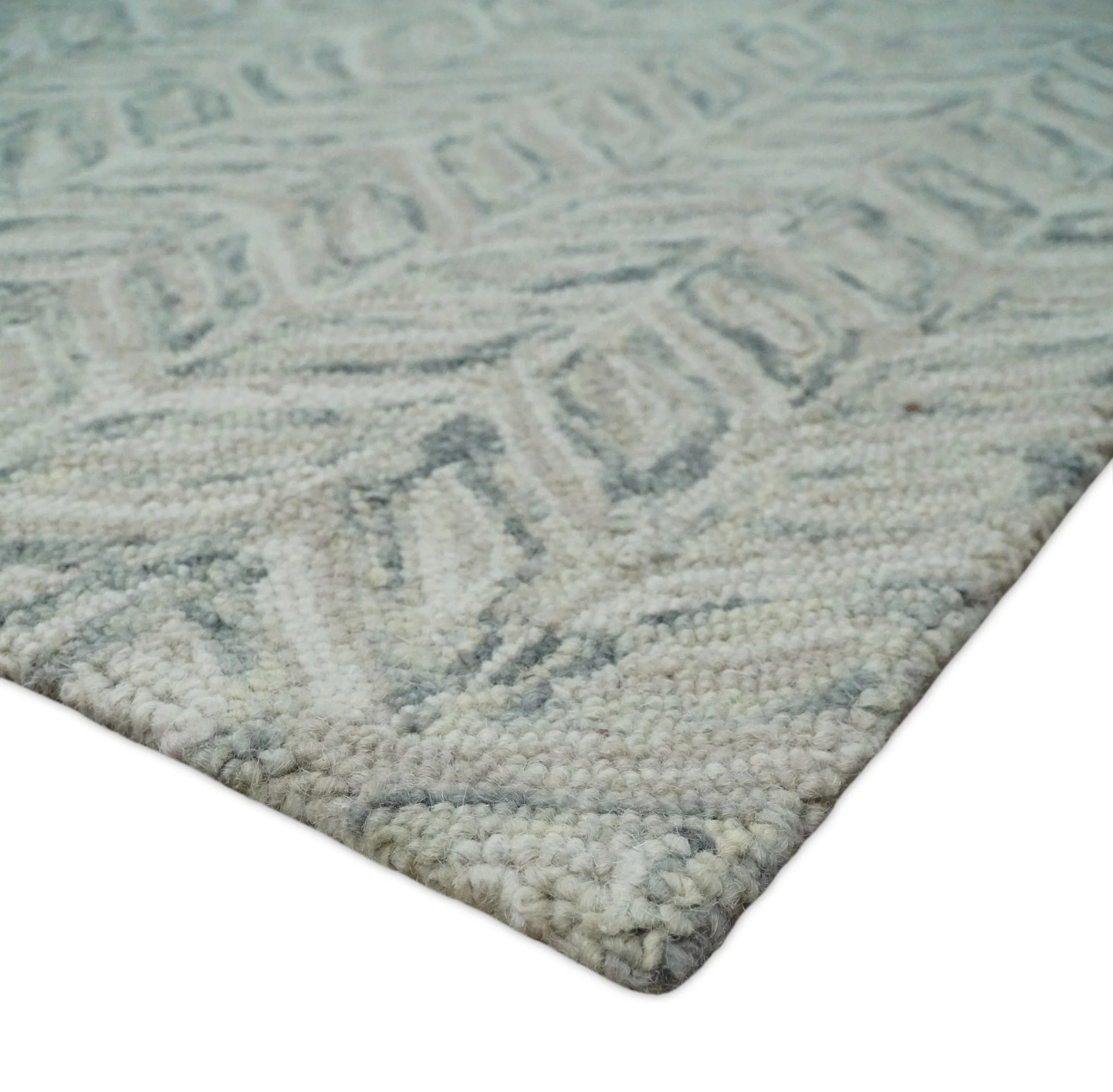 Custom Made Hand Tufted Modern Scandinavian Wool Rug - Image 5