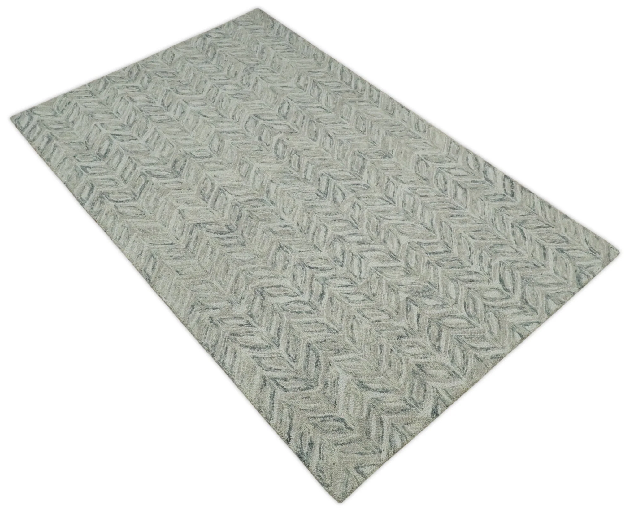 Custom Made Hand Tufted Modern Scandinavian Wool Rug - Image 7