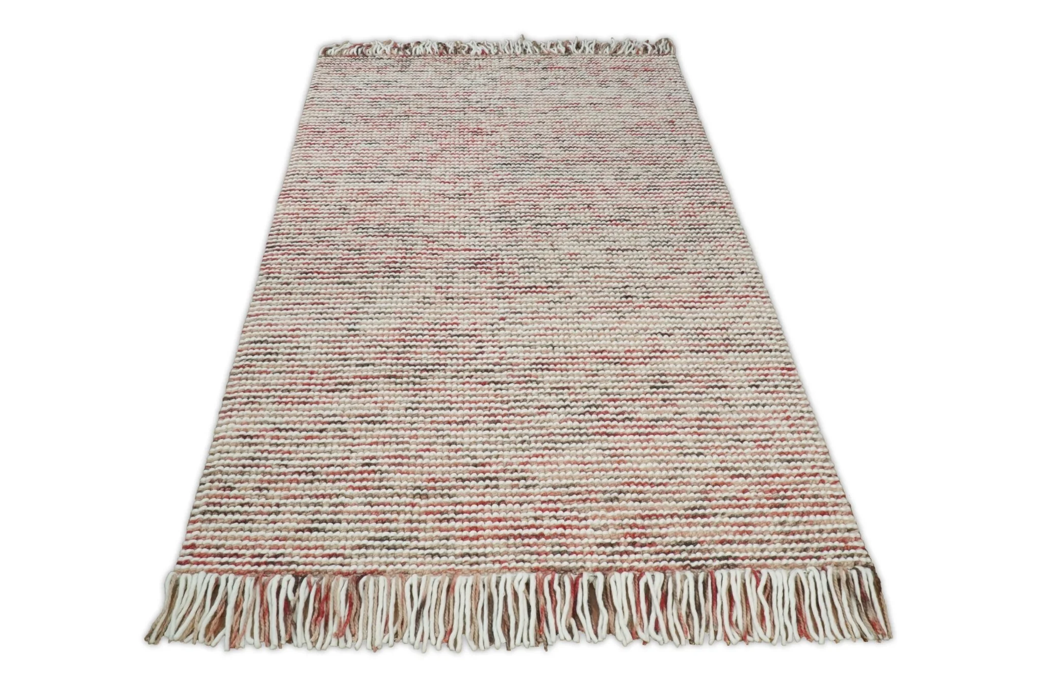 5x8 and 8x10 Hand Made Blue Woolen Chunky and Soft Area Rug | JOY3 - Image 8