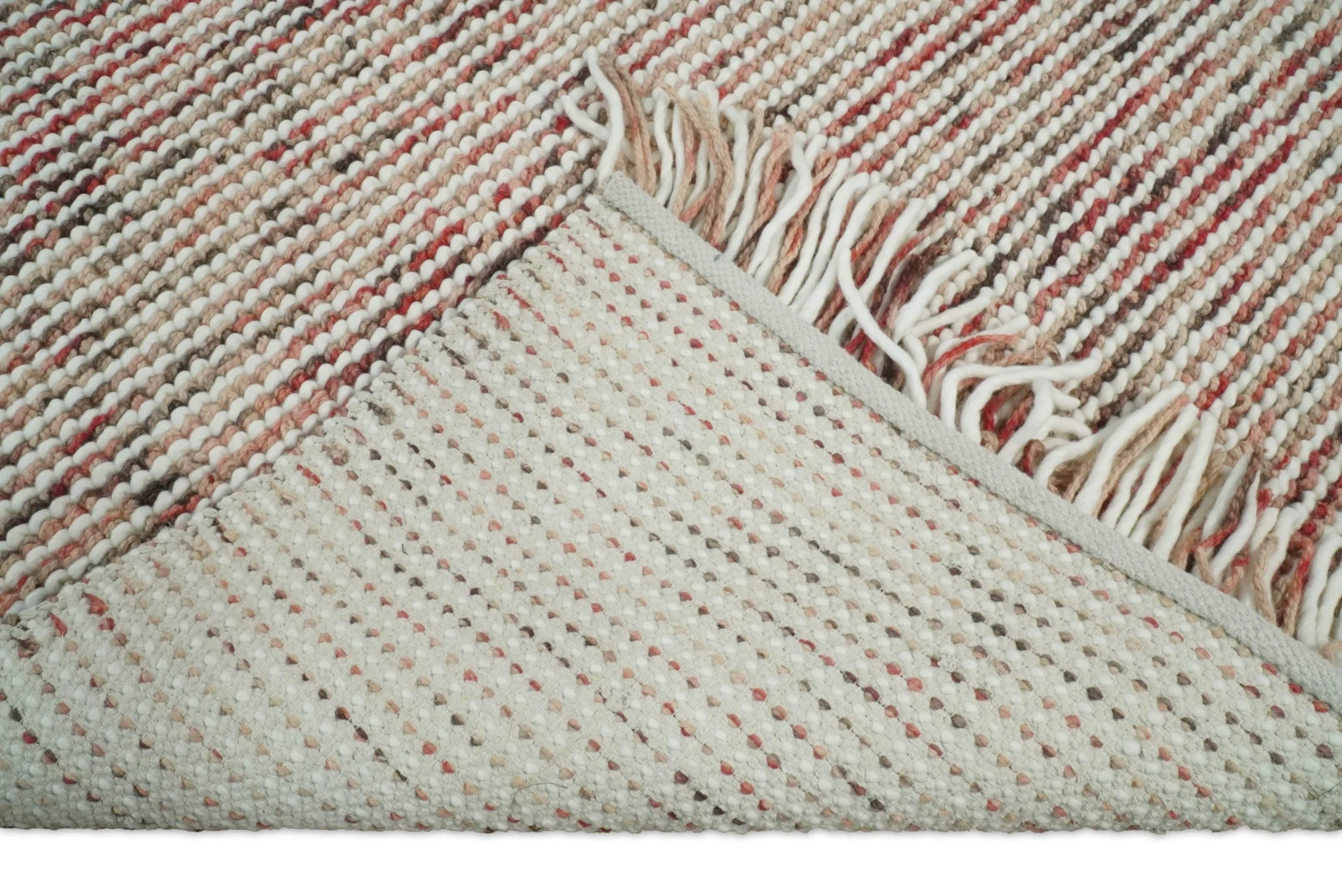 5x8 and 8x10 Hand Made Blue Woolen Chunky and Soft Area Rug | JOY3 - Image 9