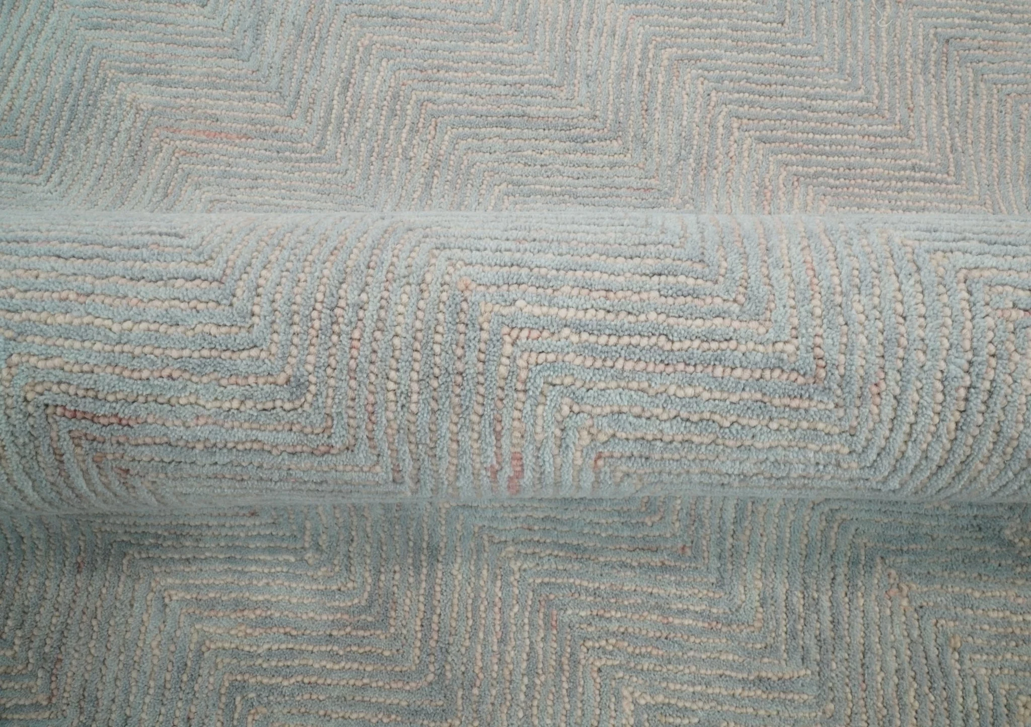 5x8 and 8x10 Hand Made Woolen Modern Pink and Gray Area Rug | EVE002 - Image 8