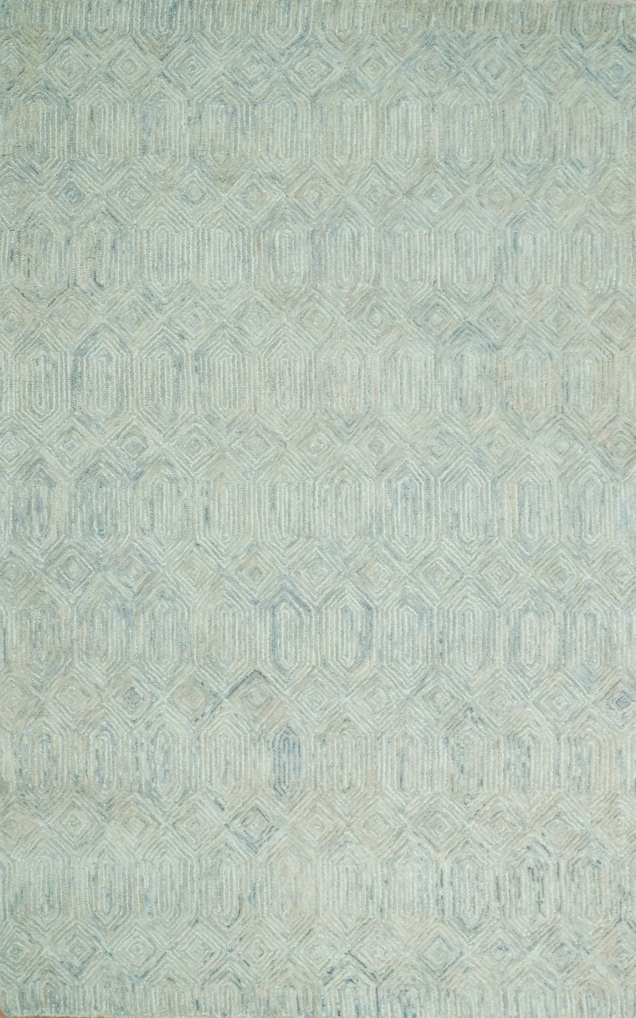 5x8 and 8x10 Hand Made Woolen Modern Camel and Blue Area Rug | EVE004 - Image 4