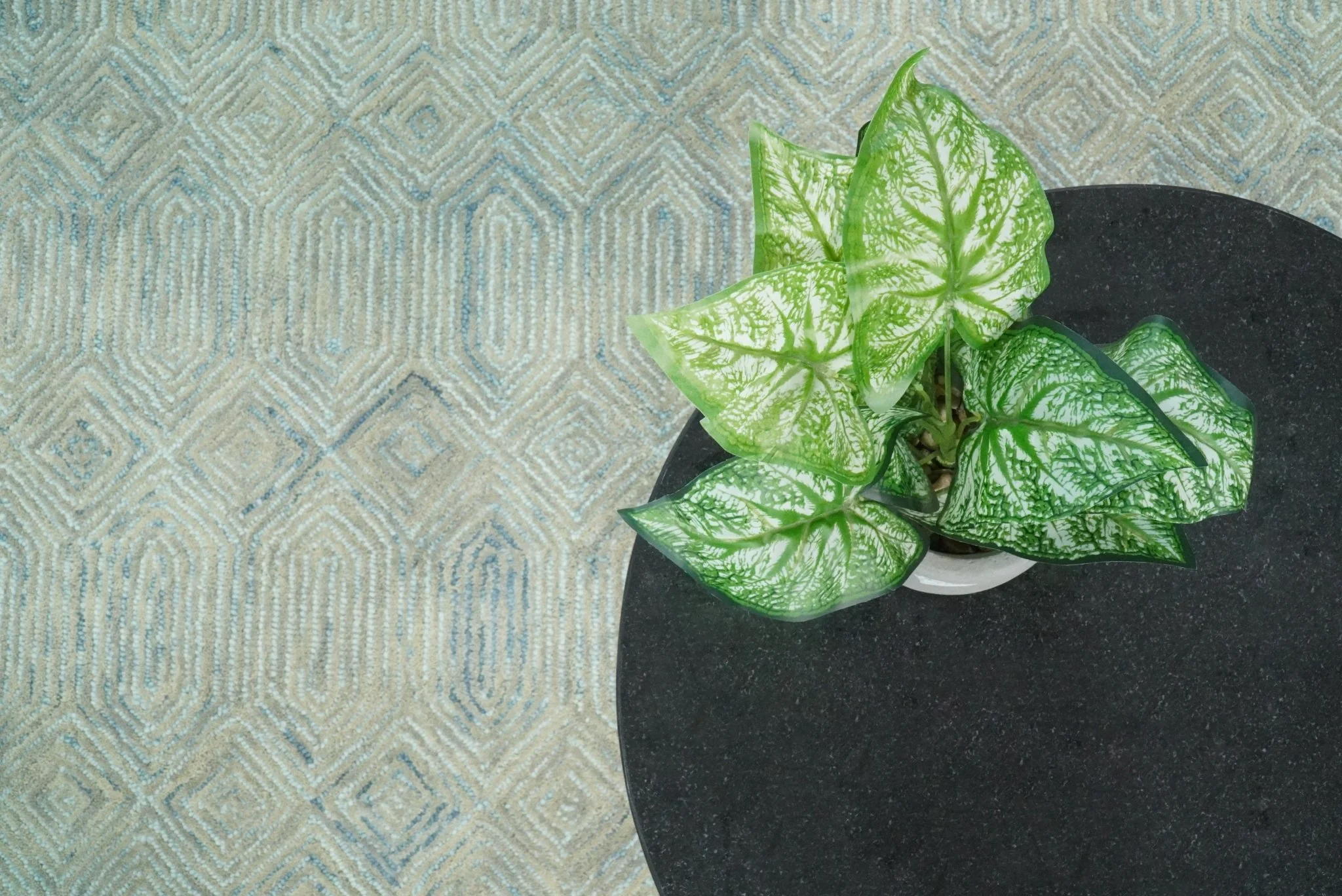 5x8 and 8x10 Hand Made Woolen Modern Camel and Blue Area Rug | EVE004 - Image 6
