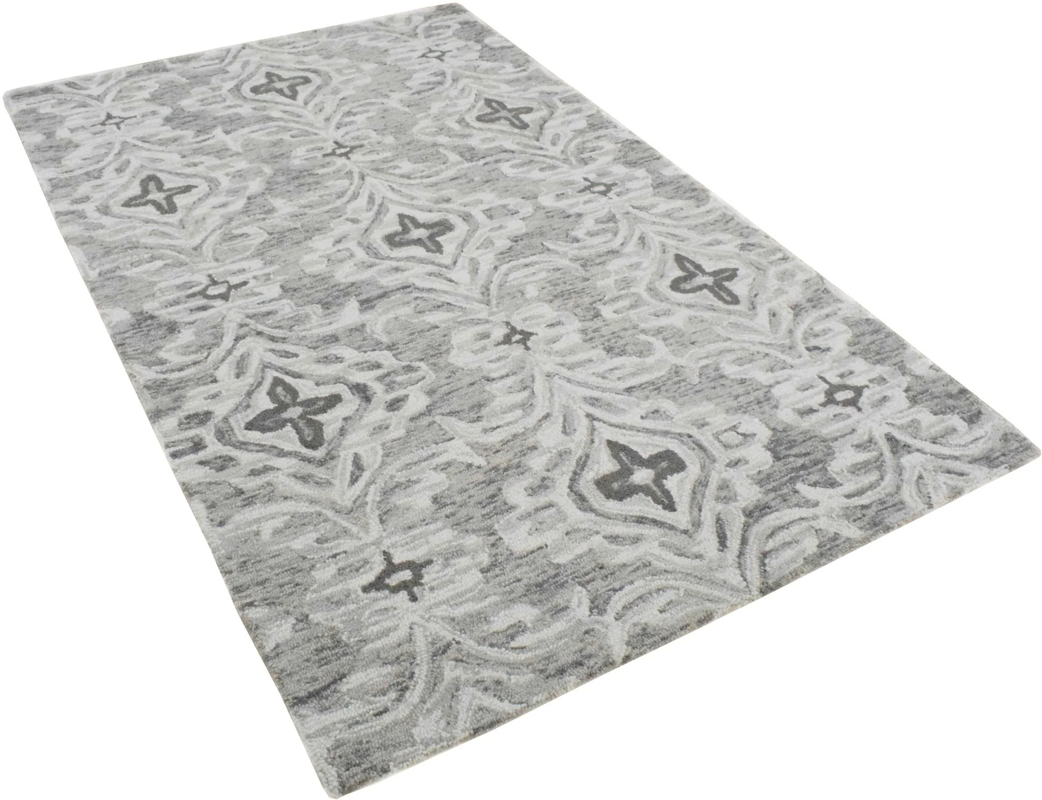 5x8 and 8x11  Handmade Area rug made with fine Wool Area Rug | TRD6374C - Image 3